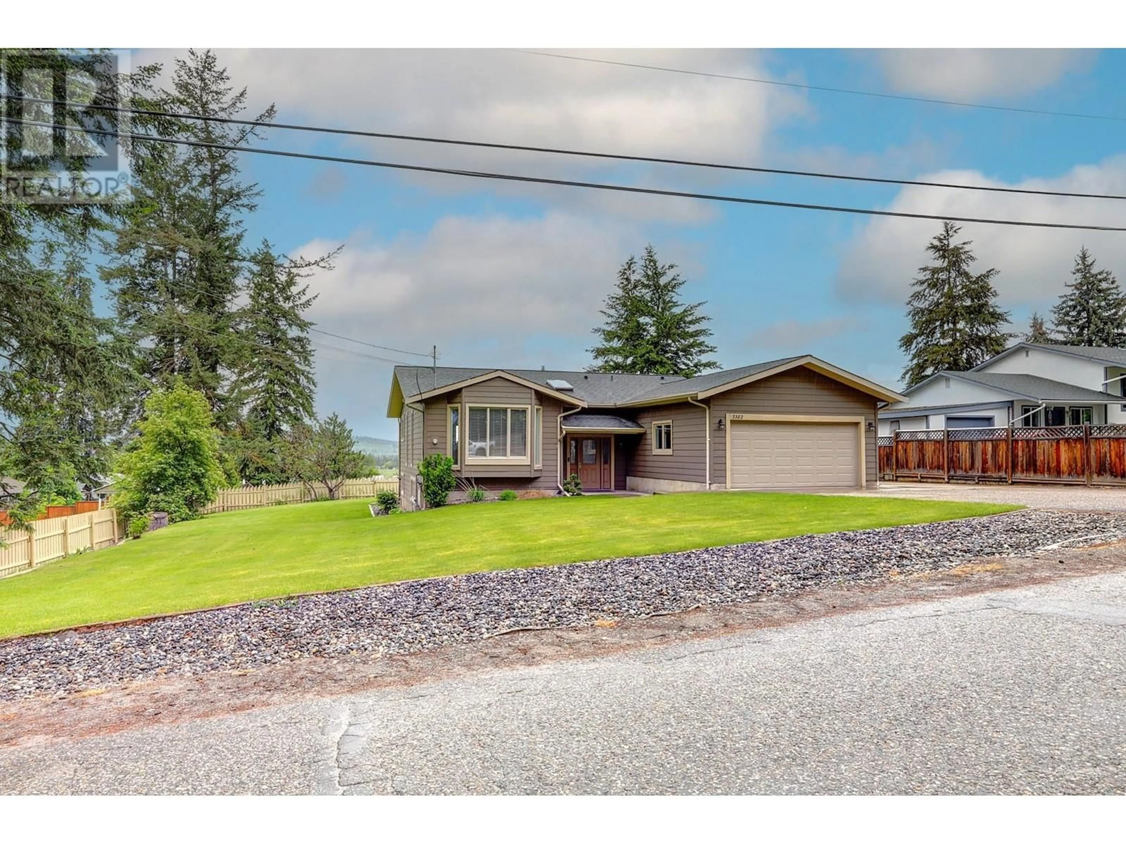 A pic from outside/outdoor area/front of a property/back of a property/a pic from drone, street for 3382 LOCKHART DRIVE, Armstrong British Columbia V0E1B8