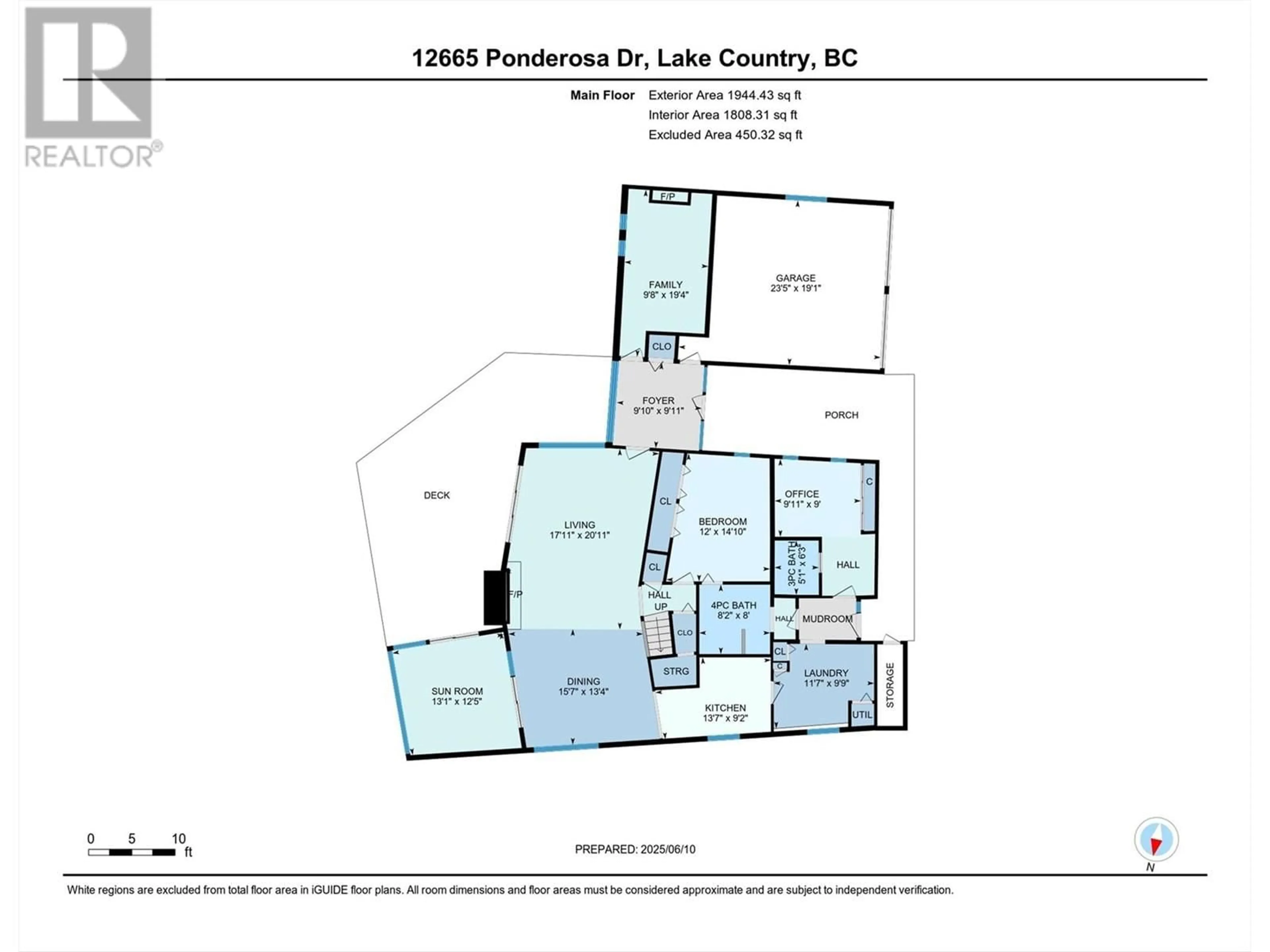 Floor plan for 12665 PONDEROSA DRIVE, Lake Country British Columbia V4V2G9
