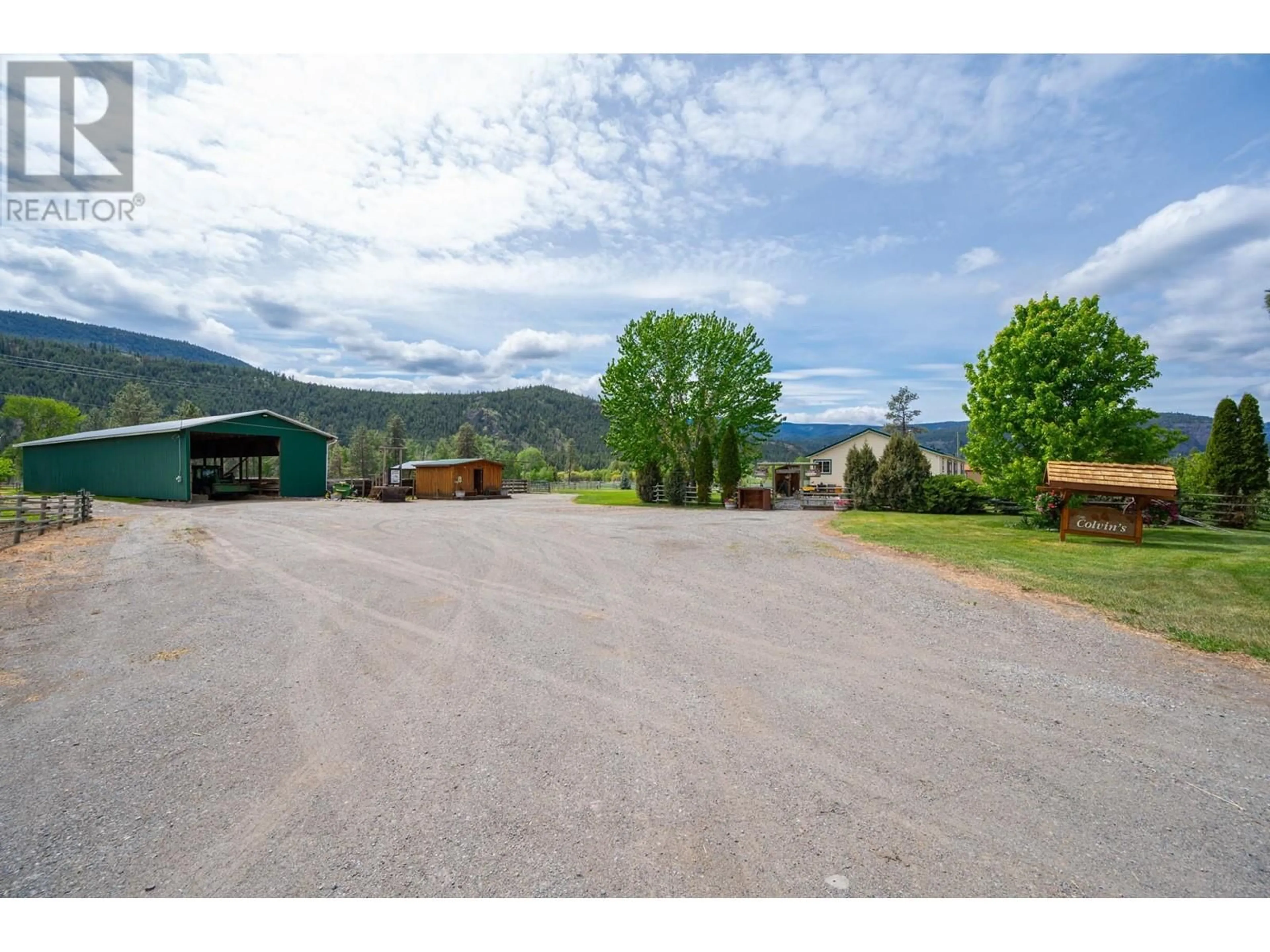 A pic from outside/outdoor area/front of a property/back of a property/a pic from drone, mountain view for 2225 HAZELHURST ROAD, Merritt British Columbia V1K1N7