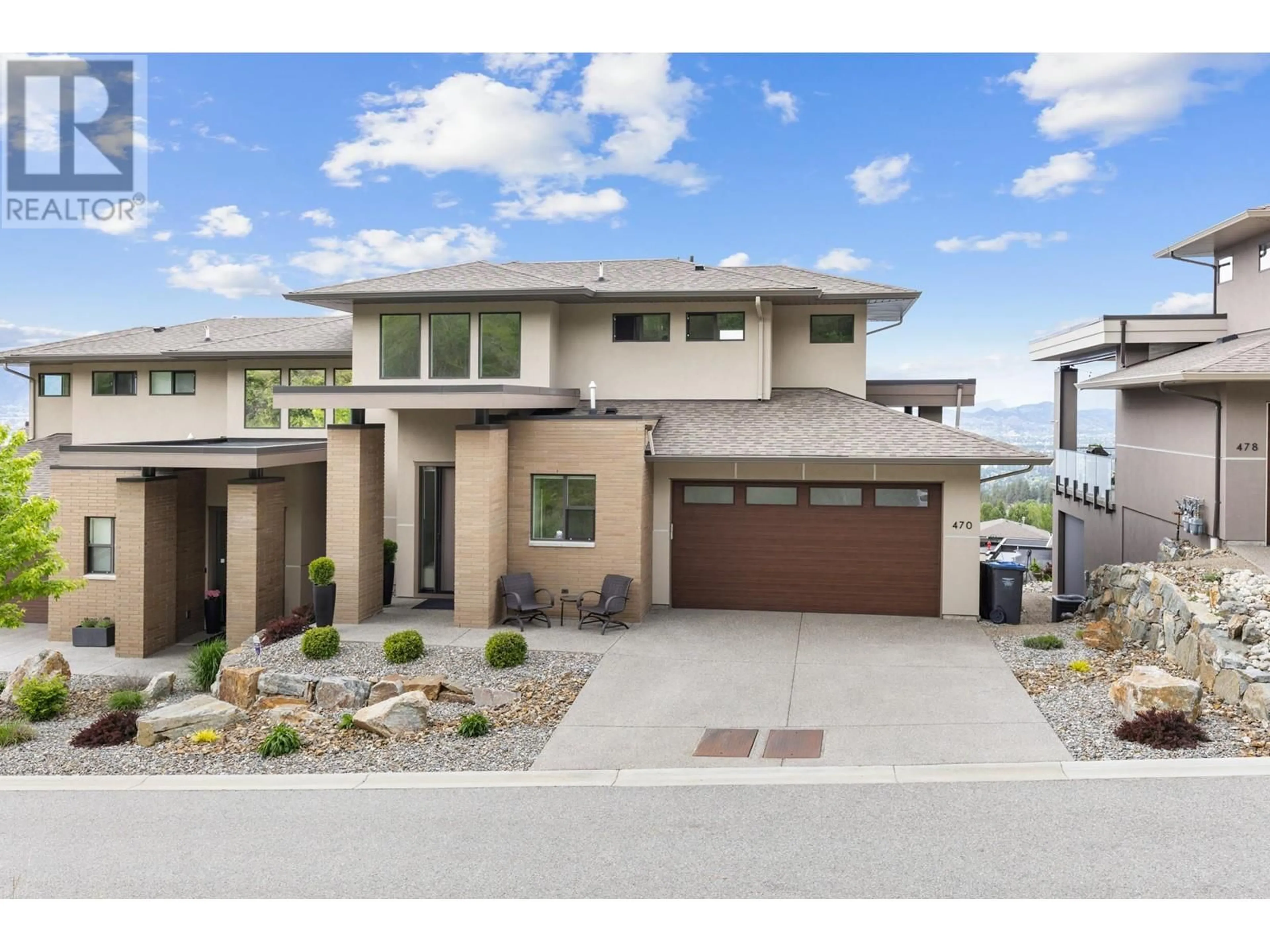 Home with brick exterior material, street for 470 HAWK'S PERCH LANE, Kelowna British Columbia V1W0B8