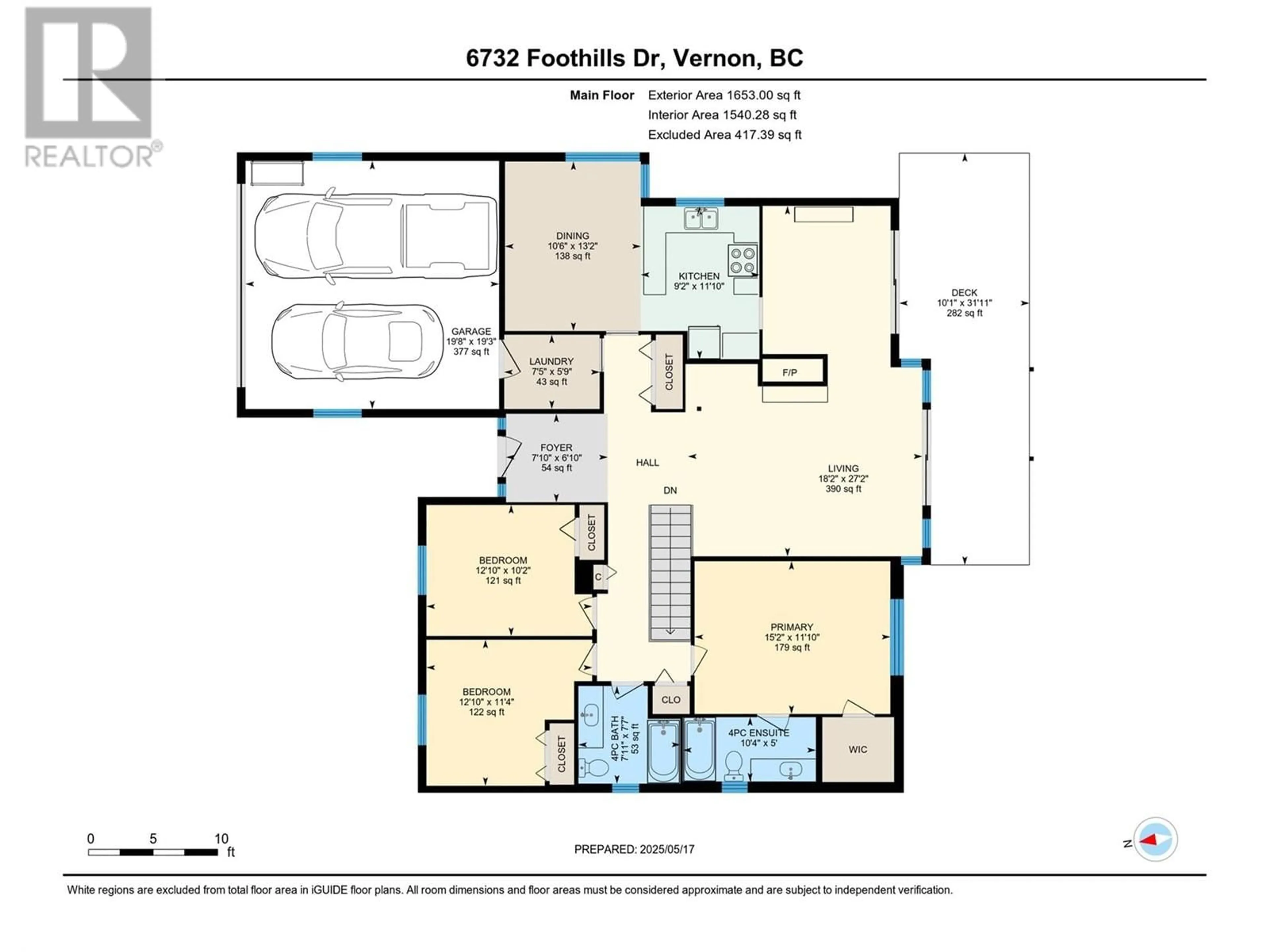 Floor plan for 6732 FOOTHILLS DRIVE, Vernon British Columbia V1B2Y2