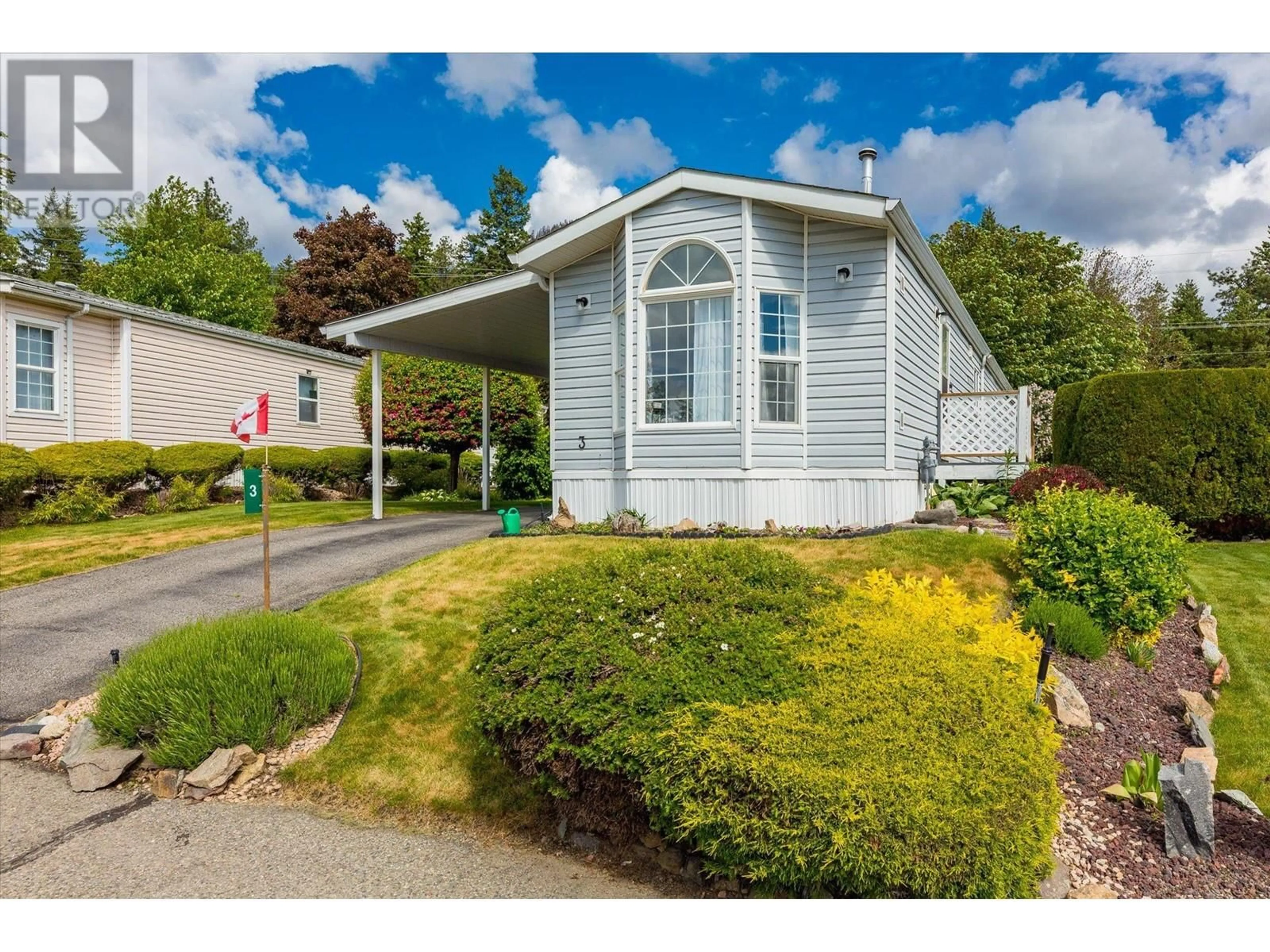 Home with vinyl exterior material, street for 3 - 1850 SHANNON LAKE ROAD, West Kelowna British Columbia V4T1L6