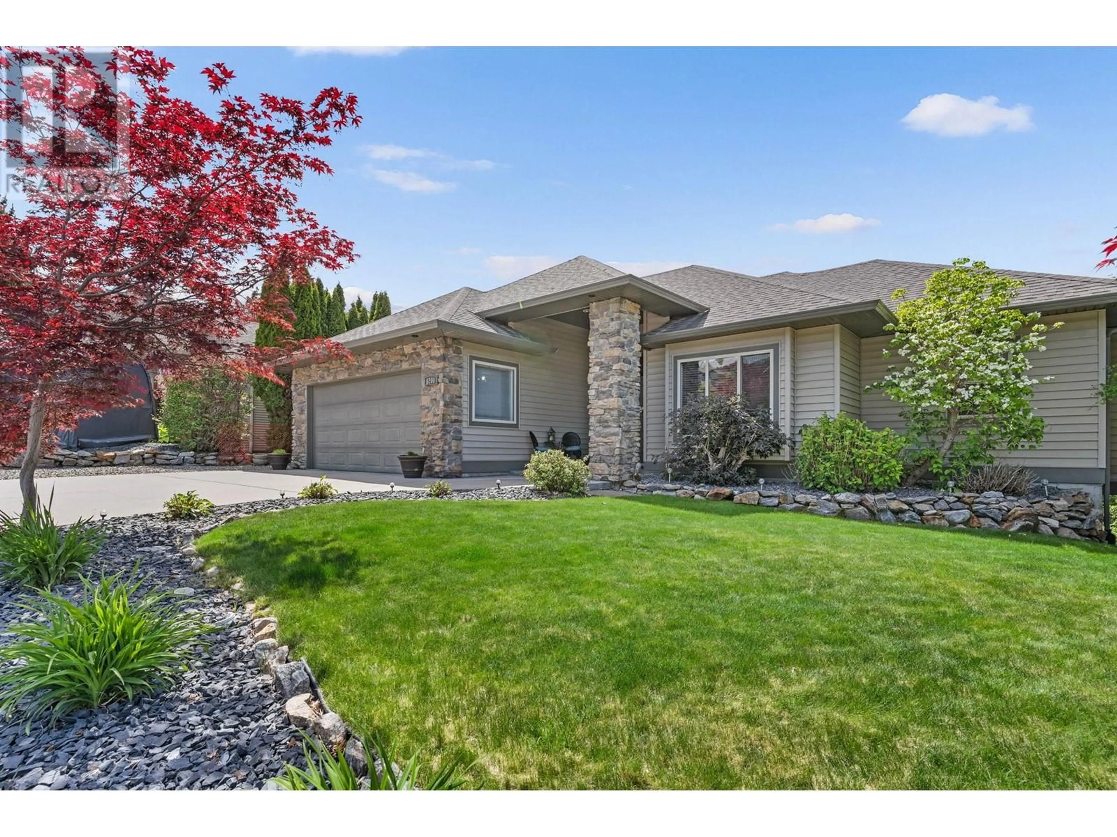 Home with brick exterior material, street for 5200 COBBLE COURT, Kelowna British Columbia V1W4Y8