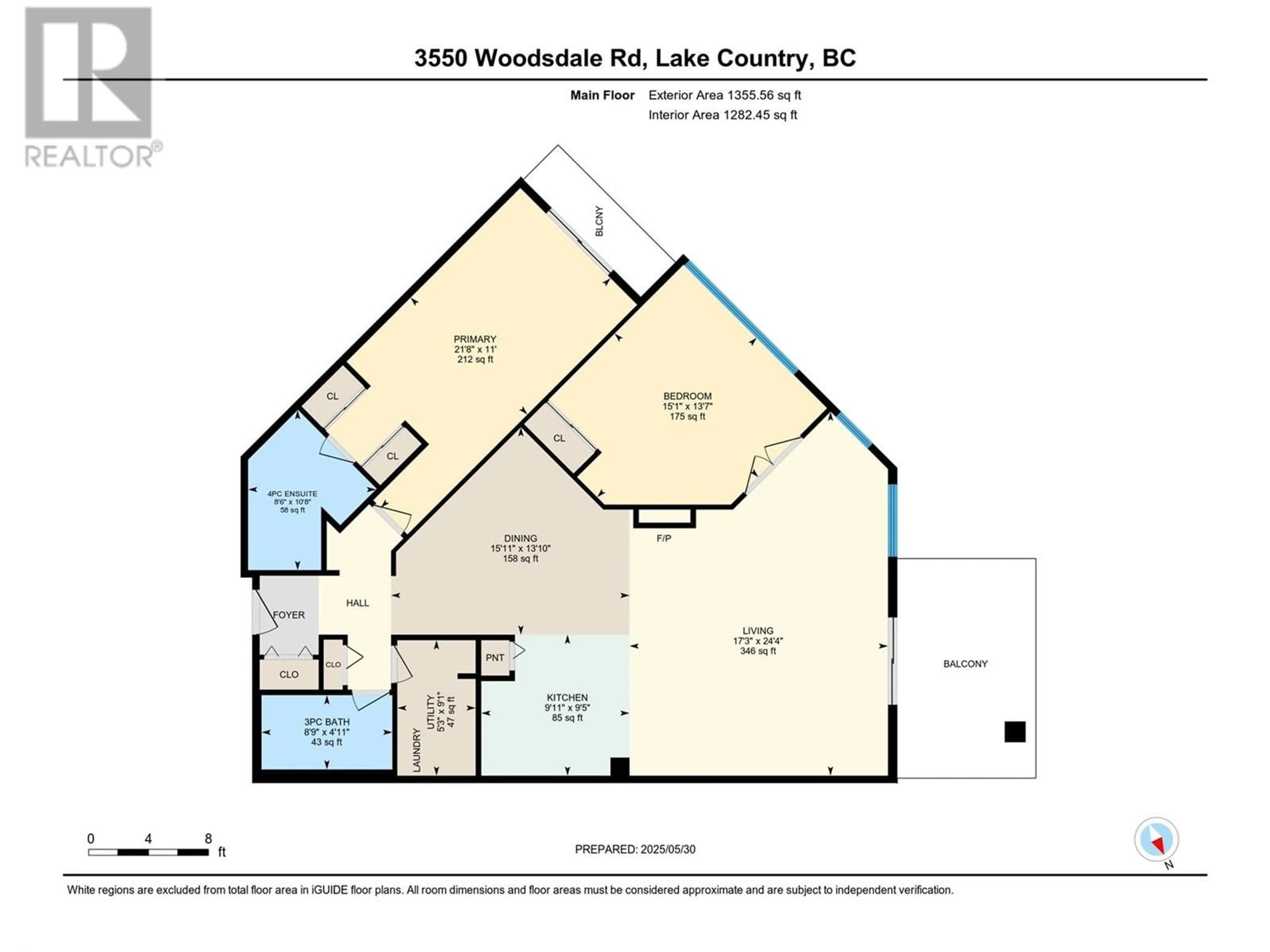 Floor plan for 212 - 3550 WOODSDALE ROAD, Lake Country British Columbia V4V2P5
