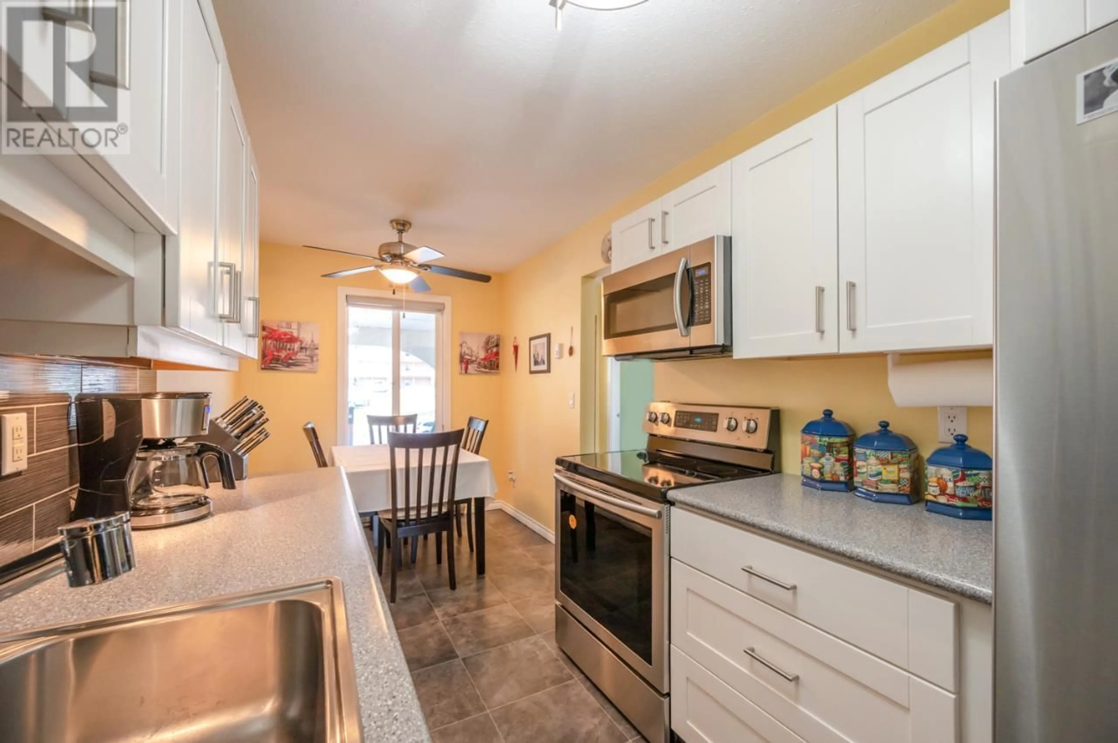 Standard kitchen, ceramic/tile floor for 23 - 9107 62ND AVENUE, Osoyoos British Columbia V0H1V1
