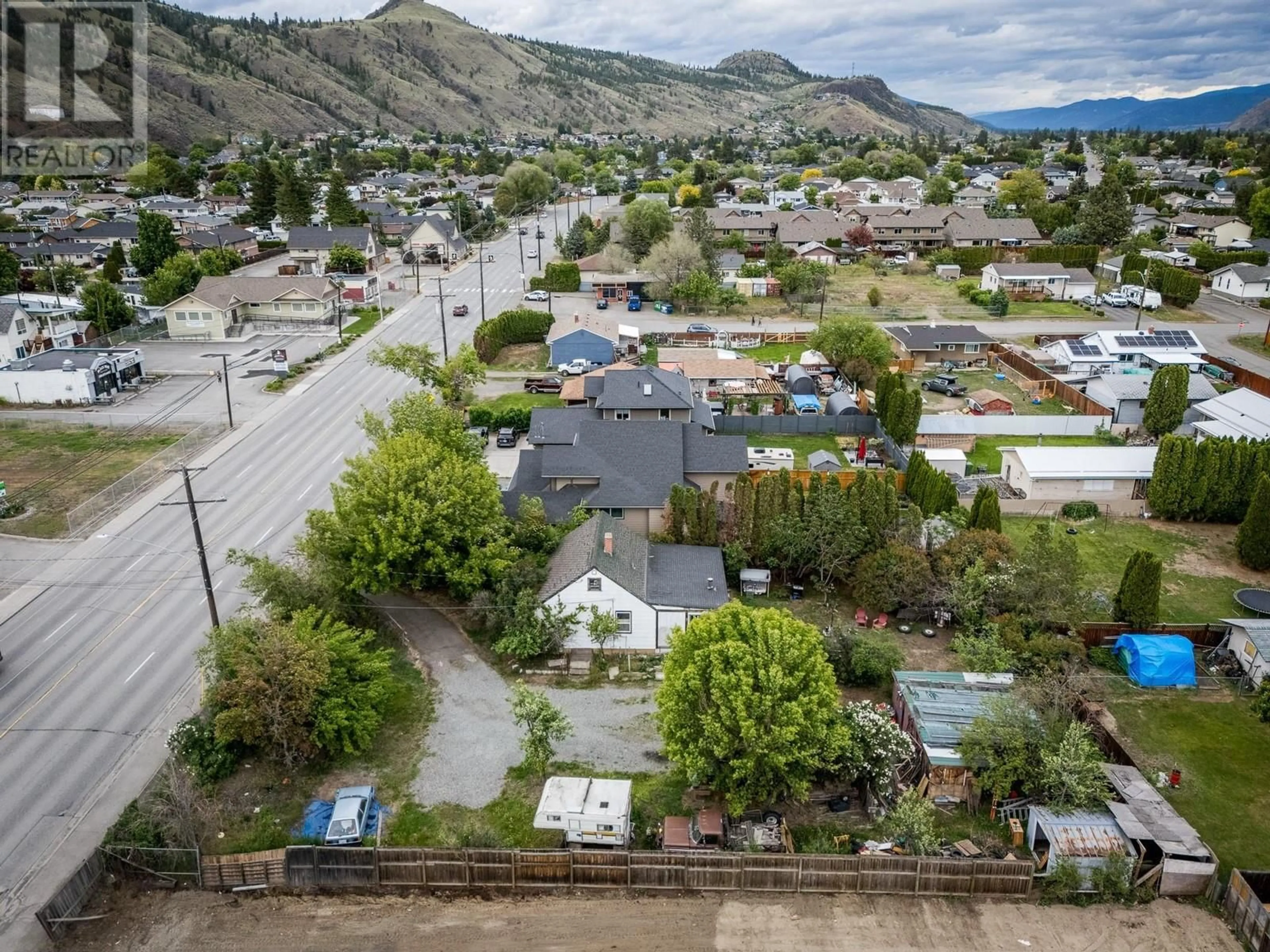 A pic from outside/outdoor area/front of a property/back of a property/a pic from drone, mountain view for 2975 WESTSYDE ROAD, Kamloops British Columbia V2B7E7