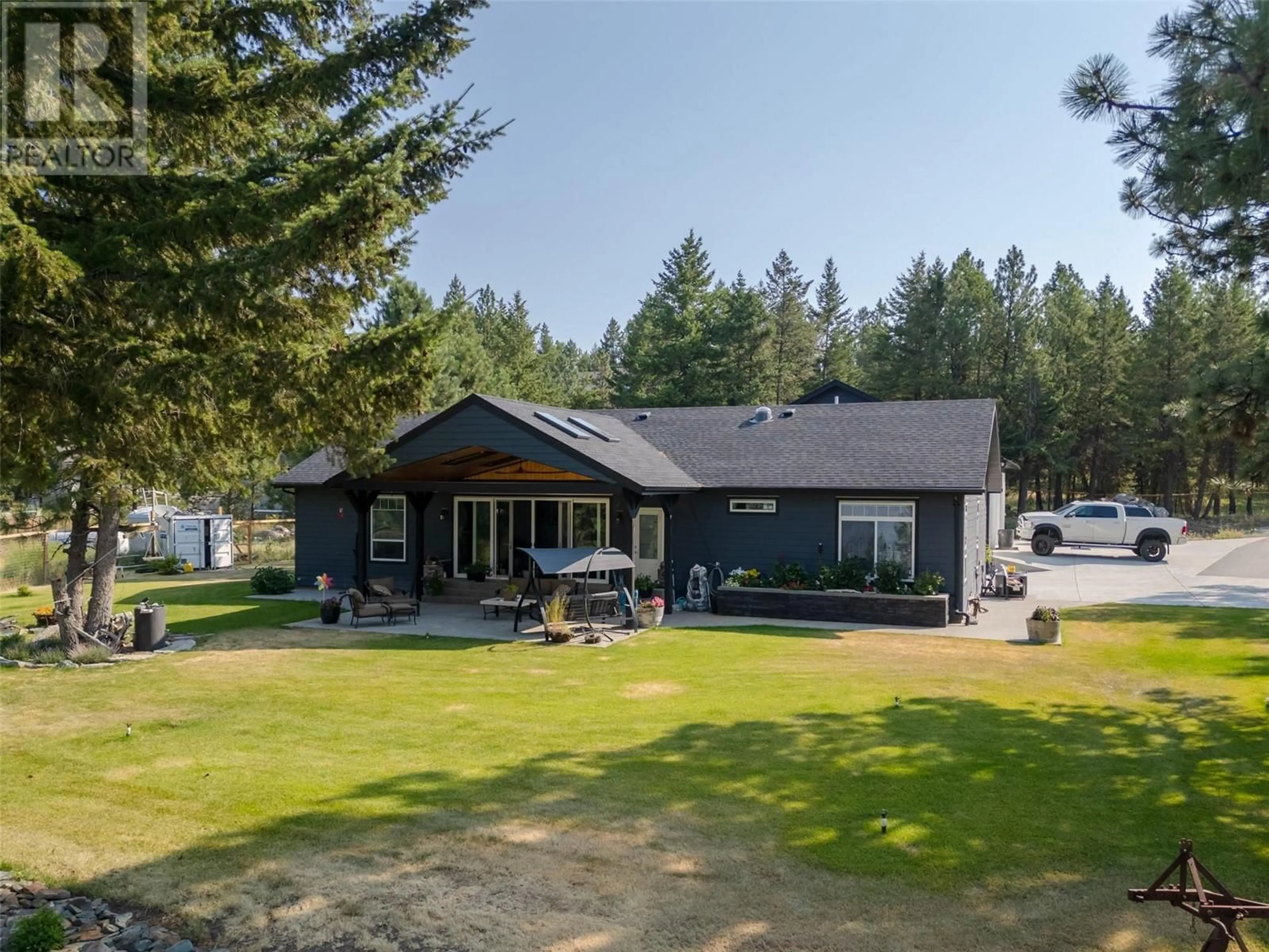A pic from outside/outdoor area/front of a property/back of a property/a pic from drone, unknown for 124 SASQUATCH TRAIL TRAIL, Osoyoos British Columbia V0H1V6