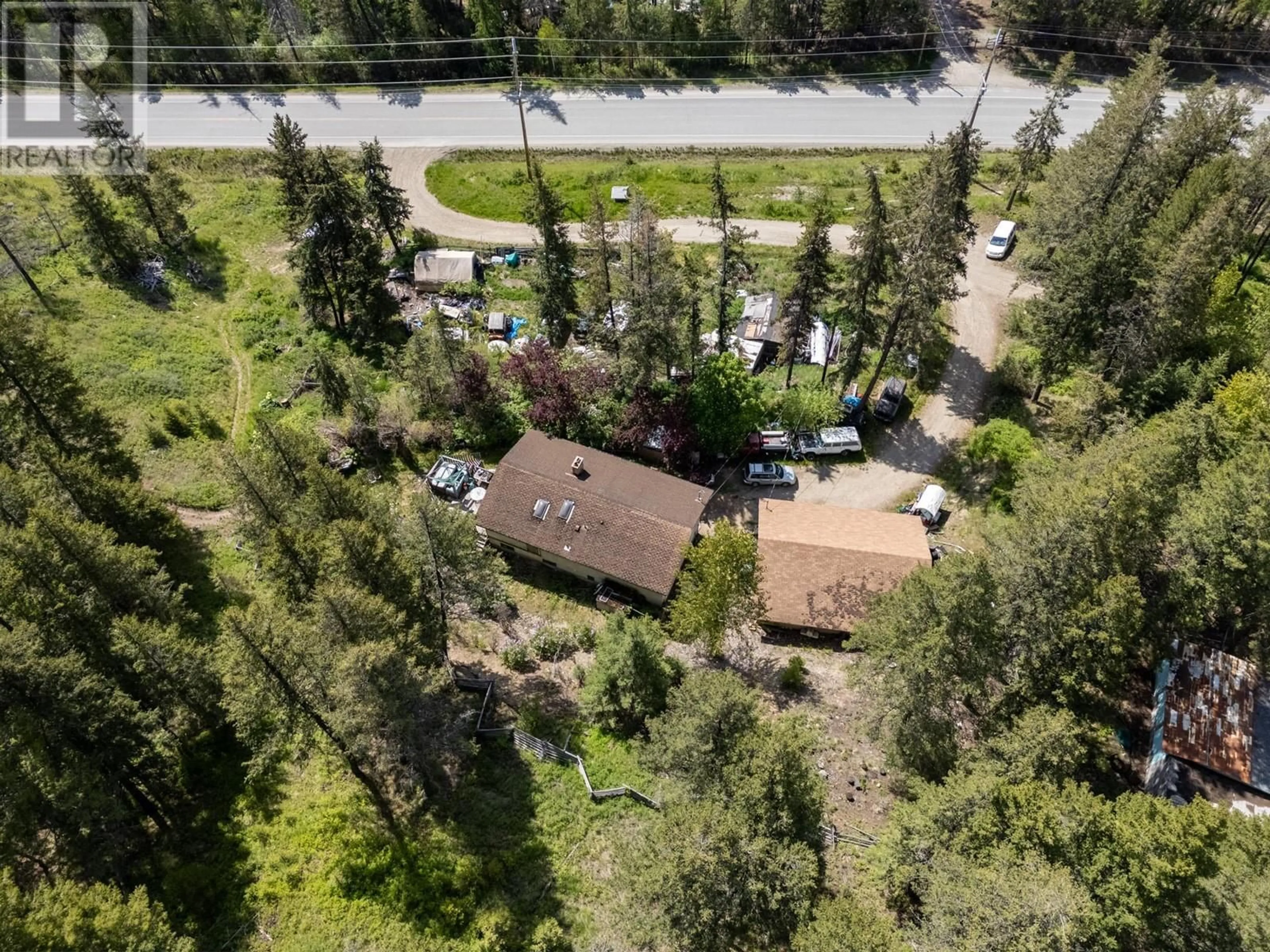 A pic from outside/outdoor area/front of a property/back of a property/a pic from drone, unknown for 9050 HIGHWAY 33 HIGHWAY, Kelowna British Columbia V1P1J4