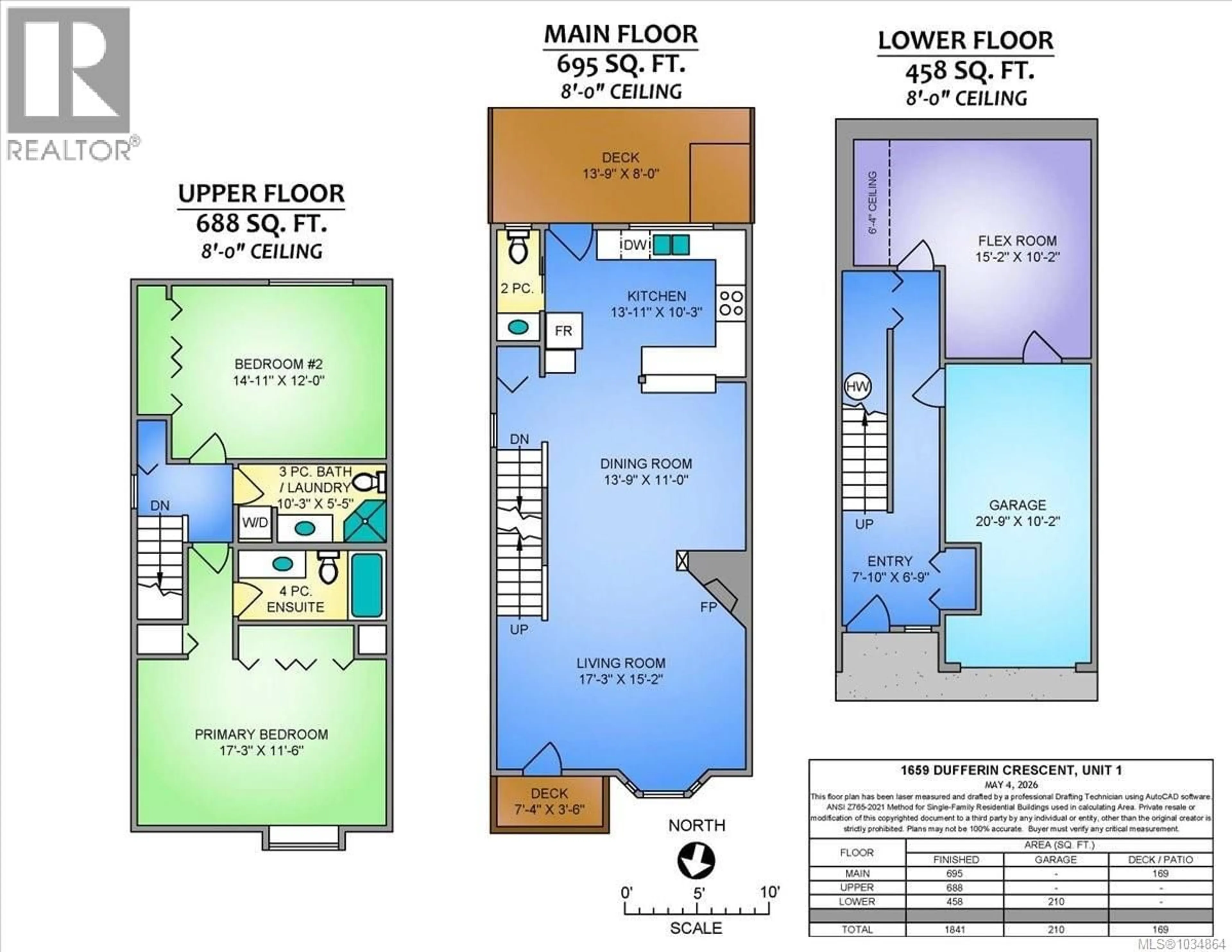Floor plan for 1 - 1659 DUFFERIN CRESCENT, Nanaimo British Columbia V9S5T4