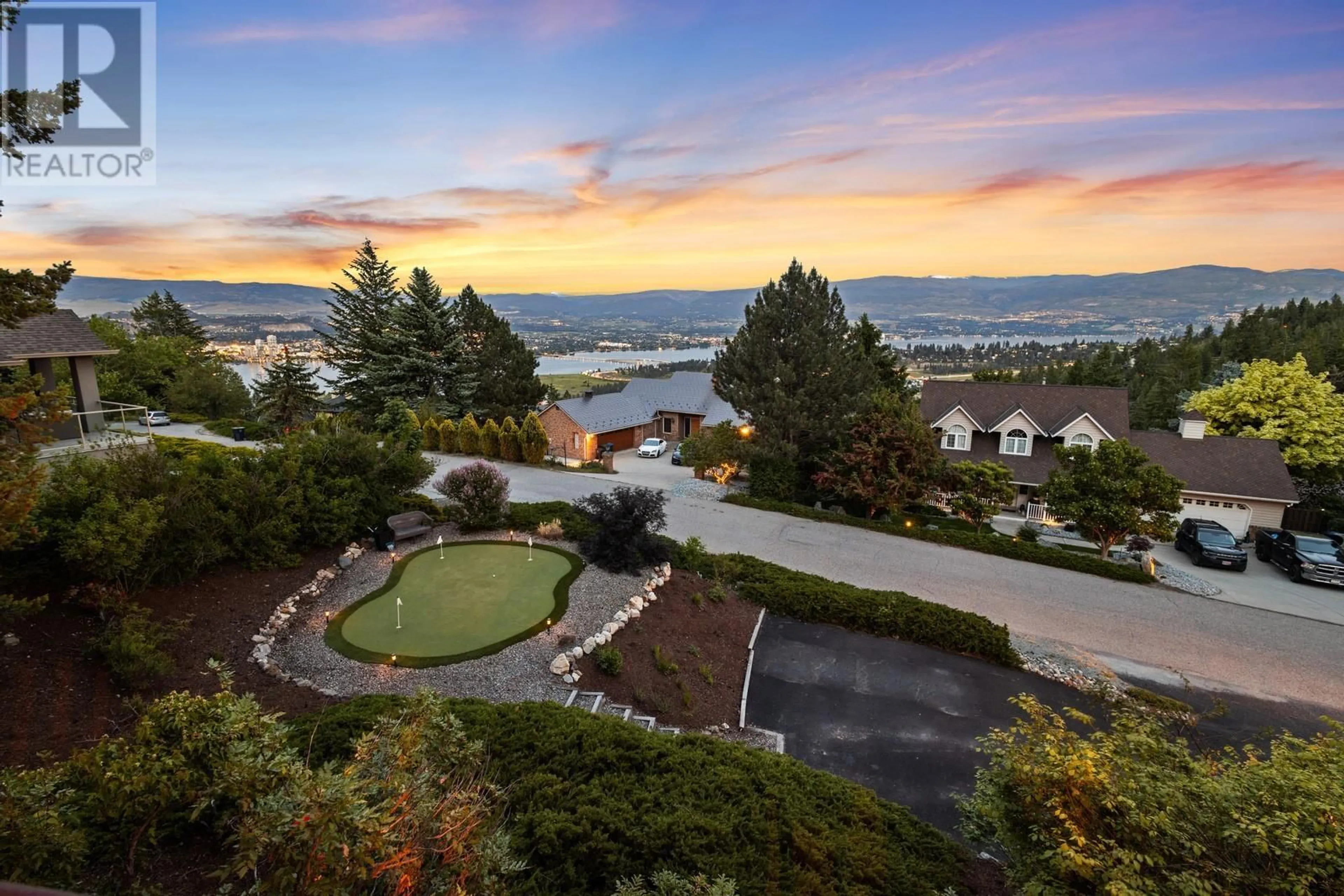 A pic from outside/outdoor area/front of a property/back of a property/a pic from drone, mountain view for 1532 KLEIN ROAD, West Kelowna British Columbia V1Z3H5