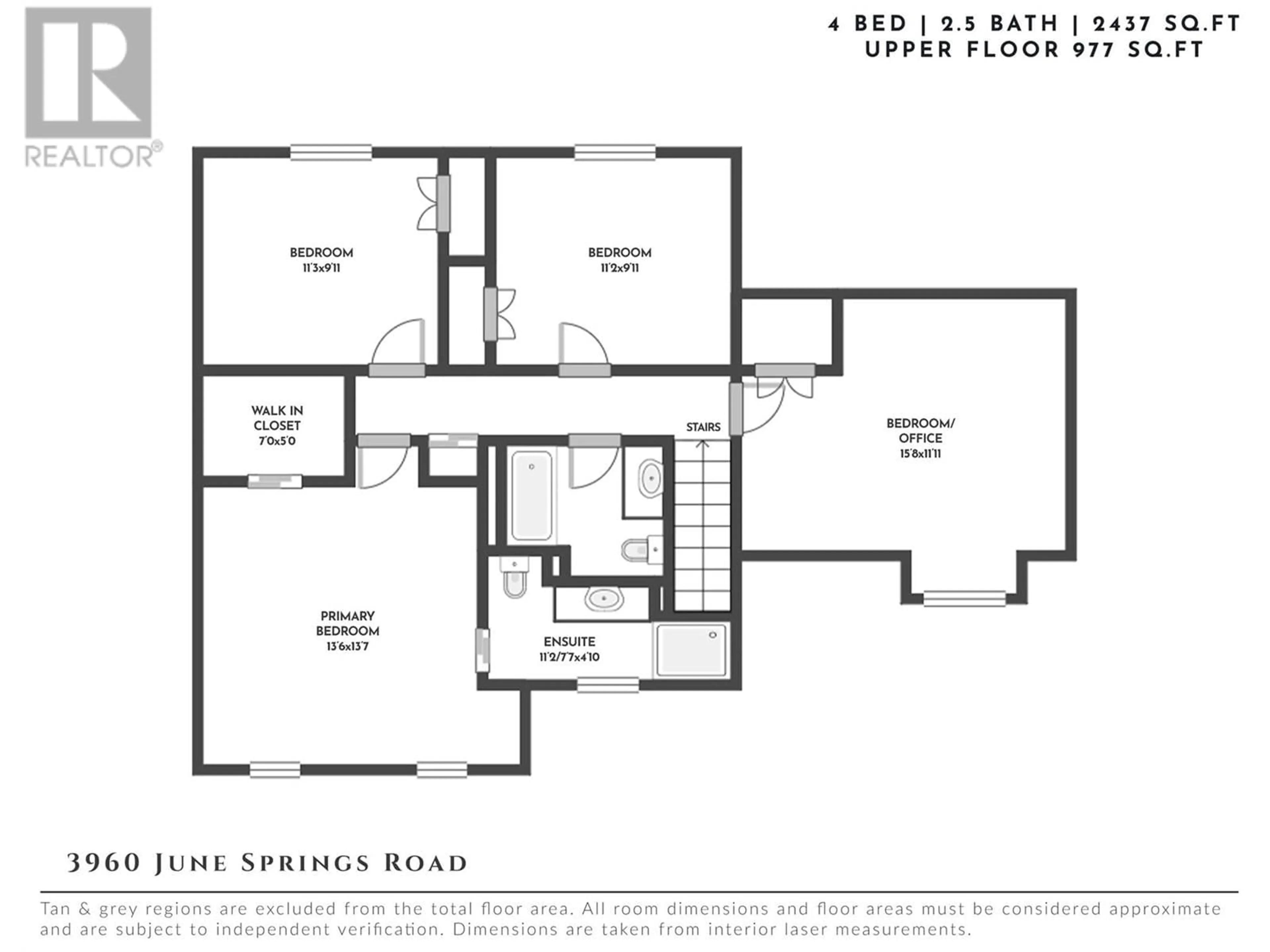 Floor plan for 3960 JUNE SPRINGS ROAD, Kelowna British Columbia V1W4E4