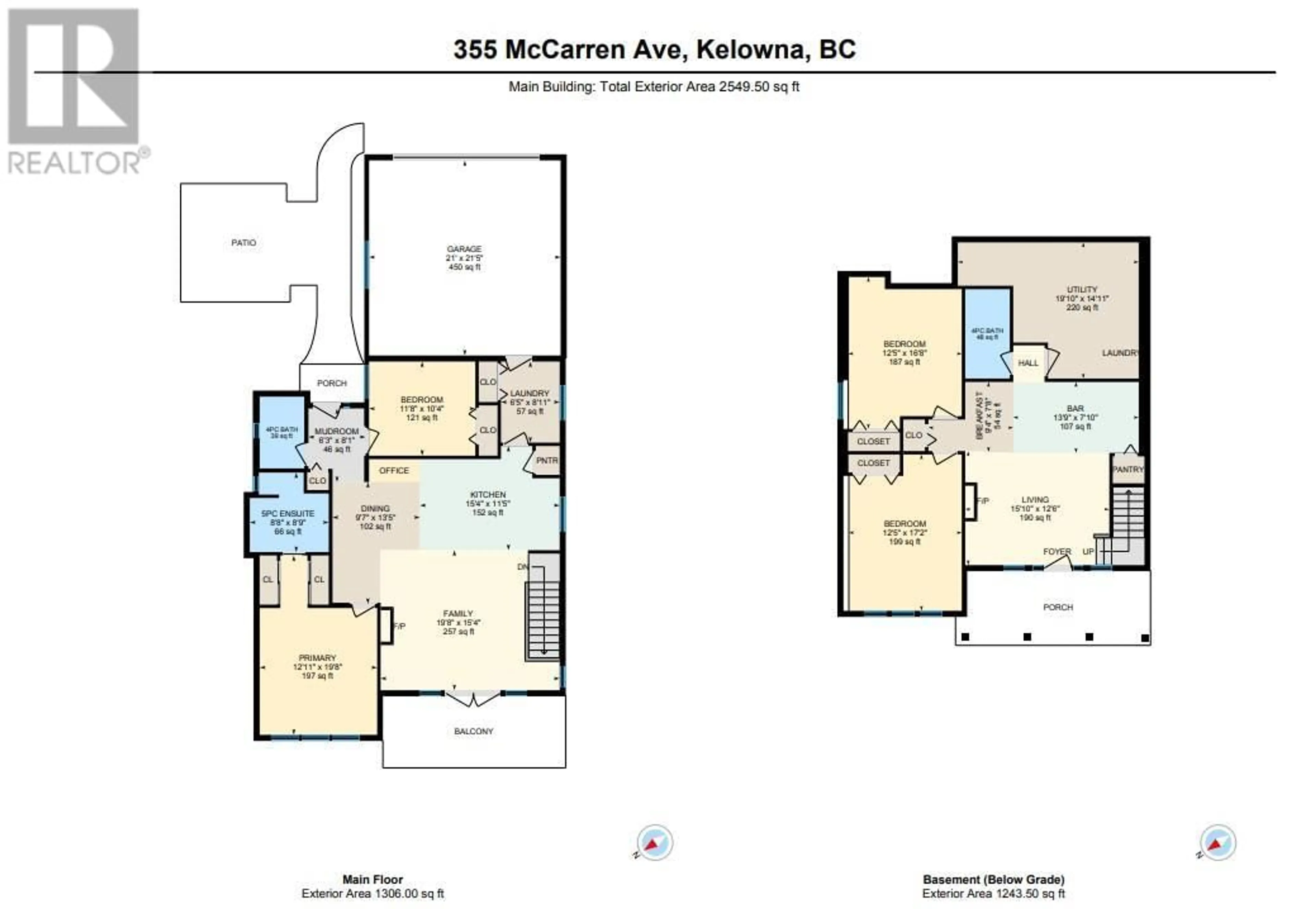 Floor plan for 355 MCCARREN AVENUE, Kelowna British Columbia V1W4W3