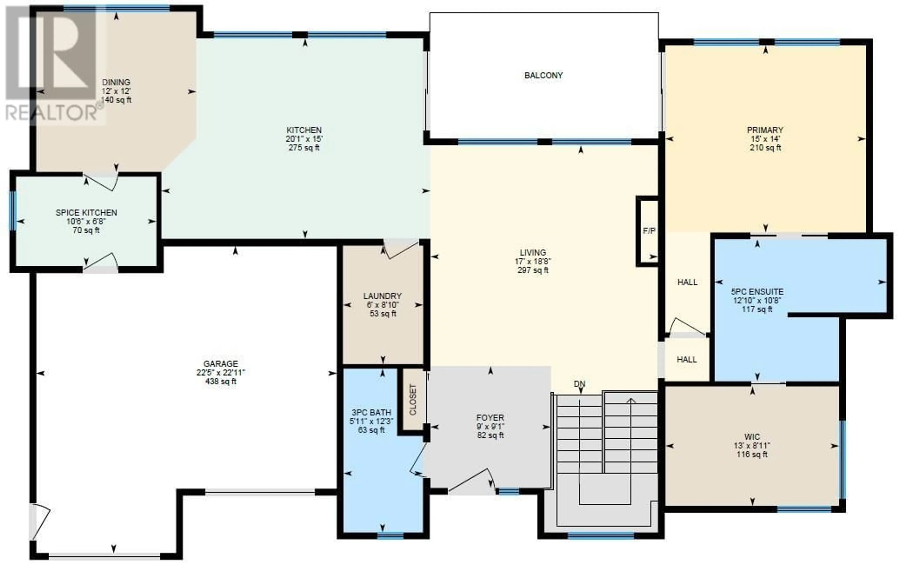 Floor plan for 1426 MINE HILL LANE, Kelowna British Columbia V1P1T6