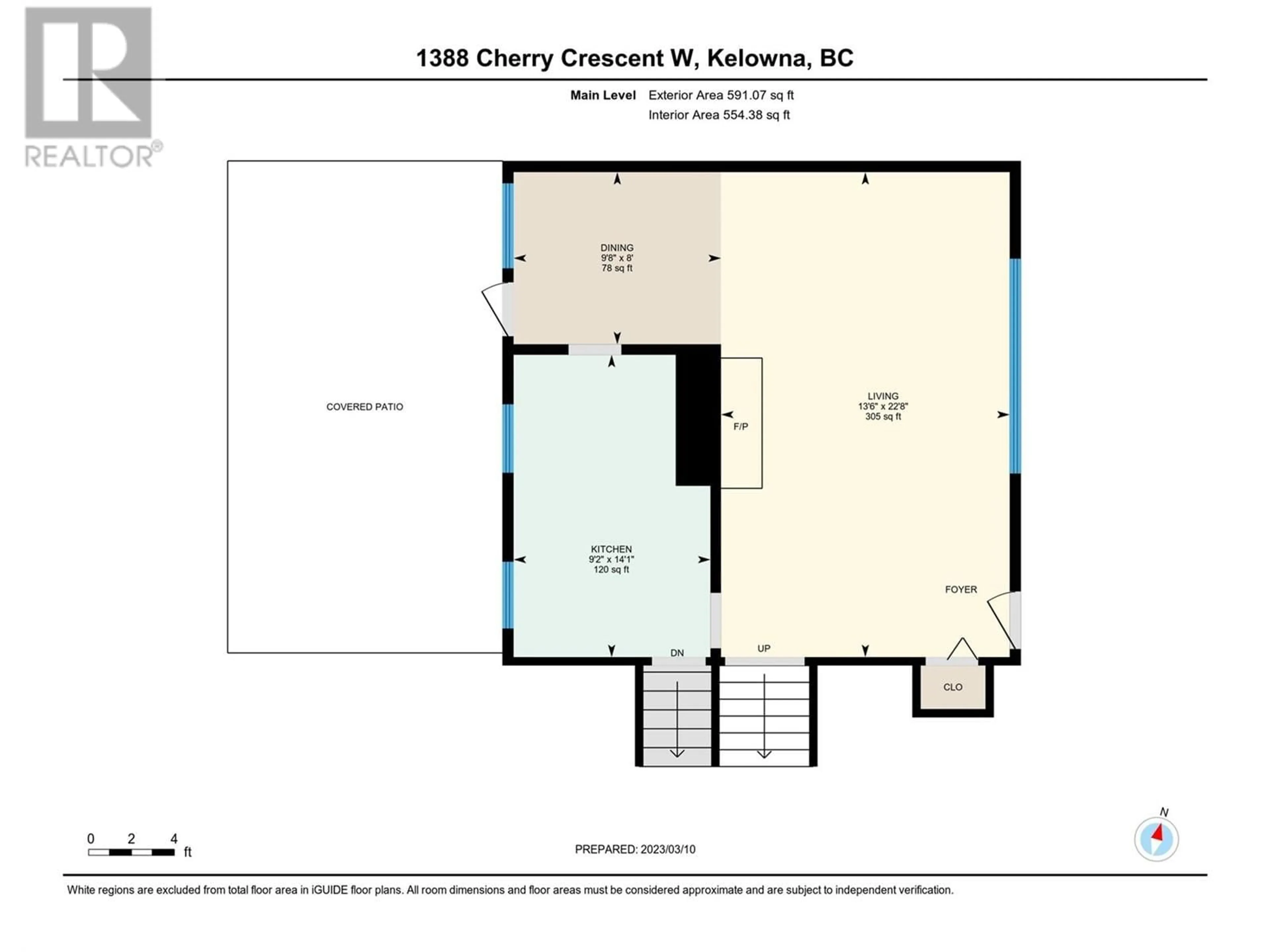 Floor plan for 1388 CHERRY CRESCENT WEST, Kelowna British Columbia V1Y3X8