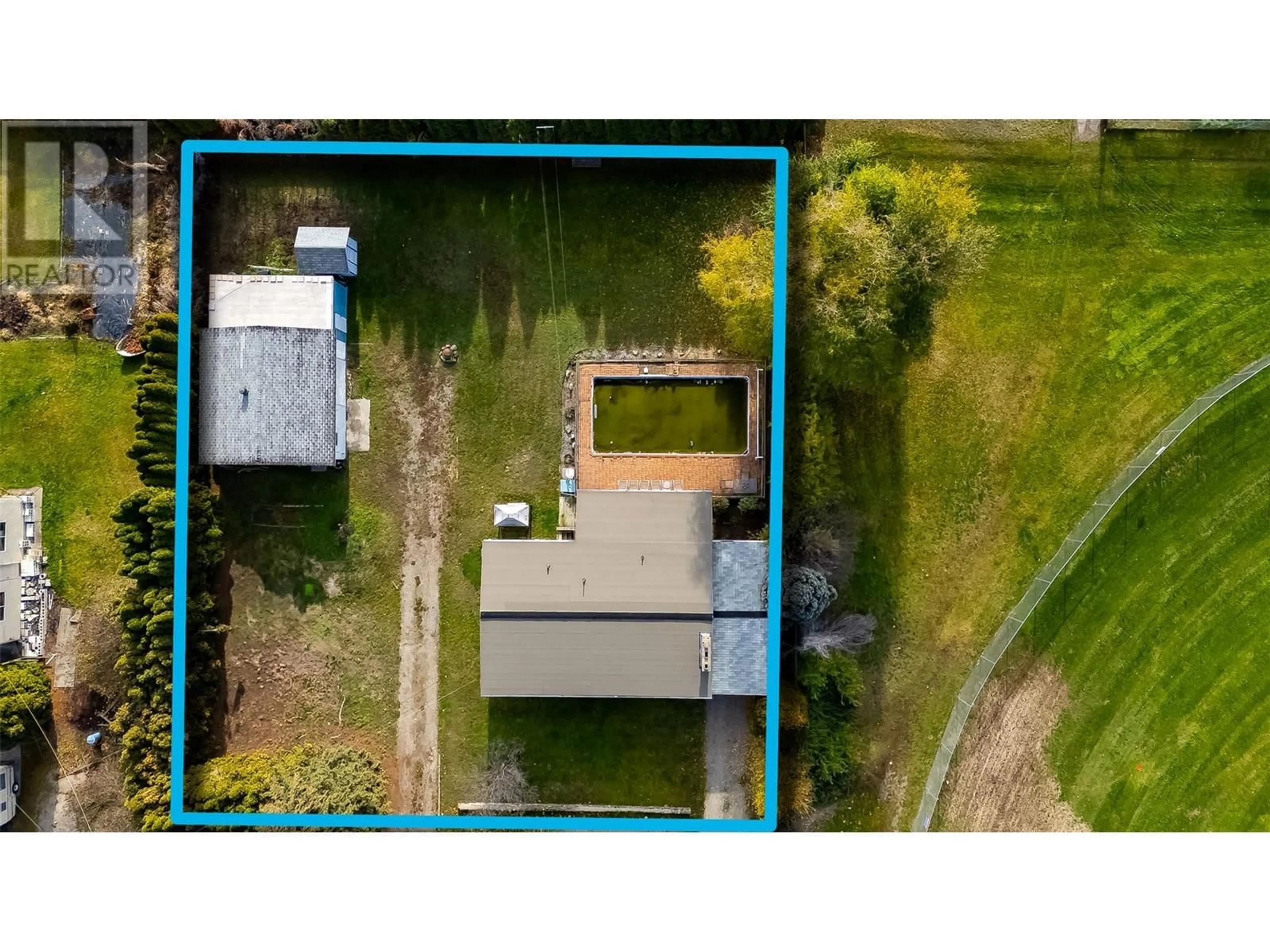A pic from outside/outdoor area/front of a property/back of a property/a pic from drone, building for 375 EDITH GAY ROAD, Kelowna British Columbia V1X4S5