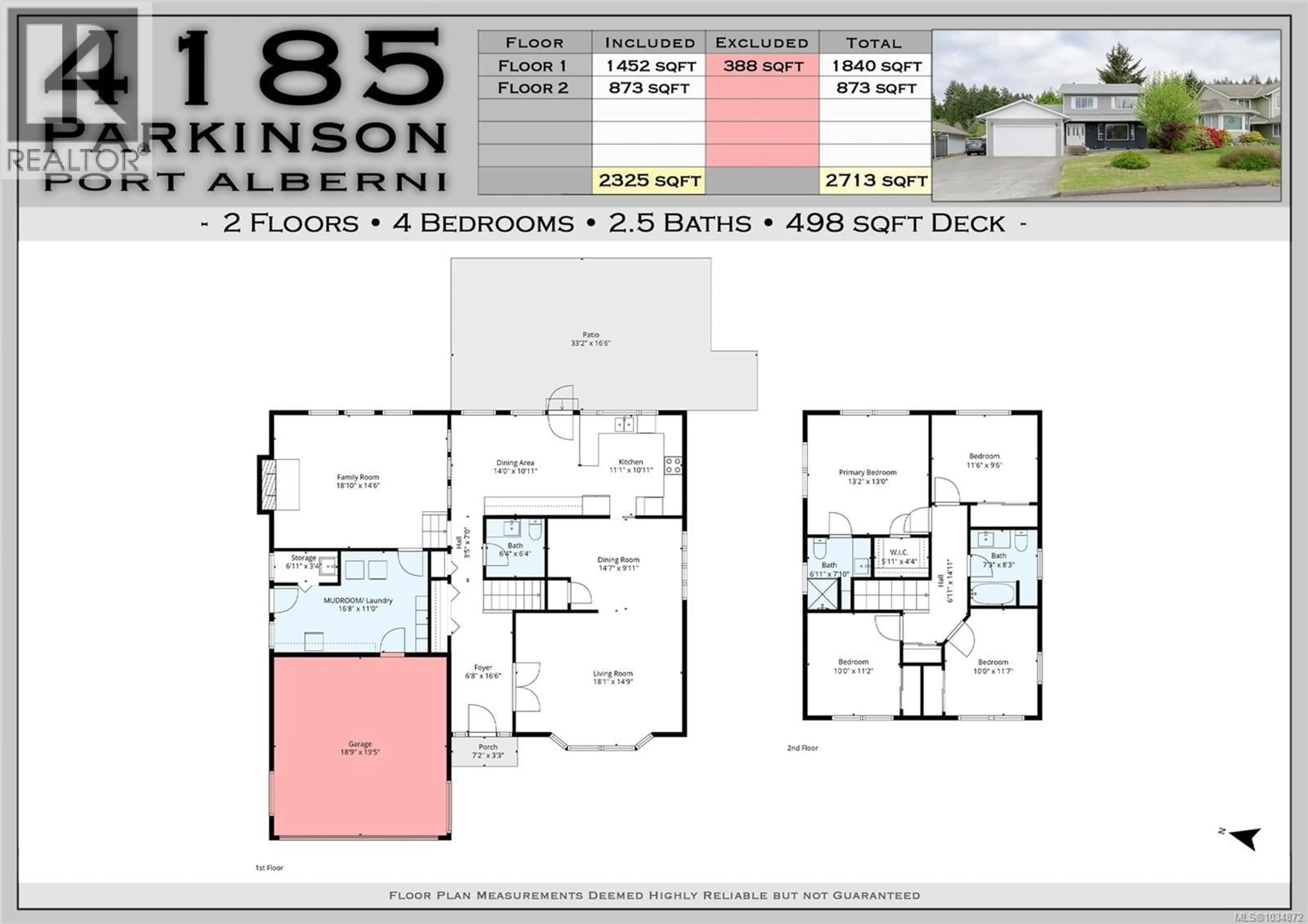 Floor plan for 4185 PARKINSON PLACE, Port Alberni British Columbia V9Y8B8