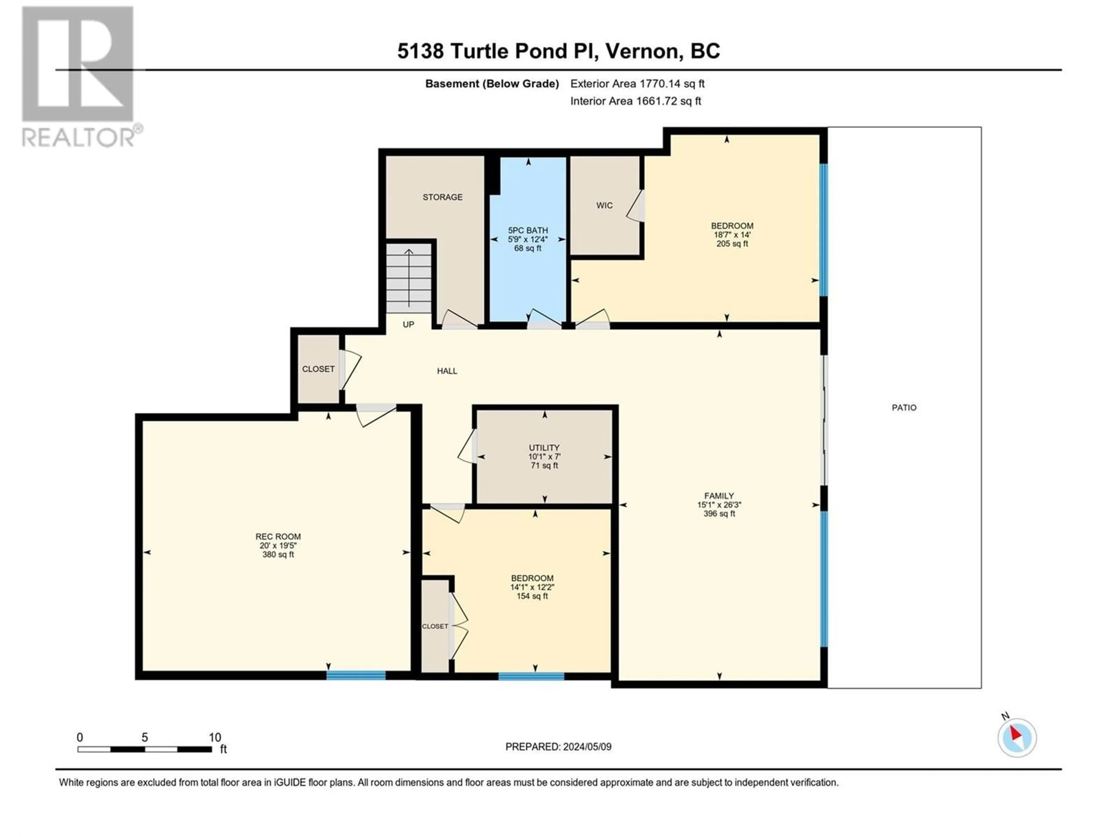 Floor plan for 5138 TURTLE POND PLACE, Vernon British Columbia V1T9Y2