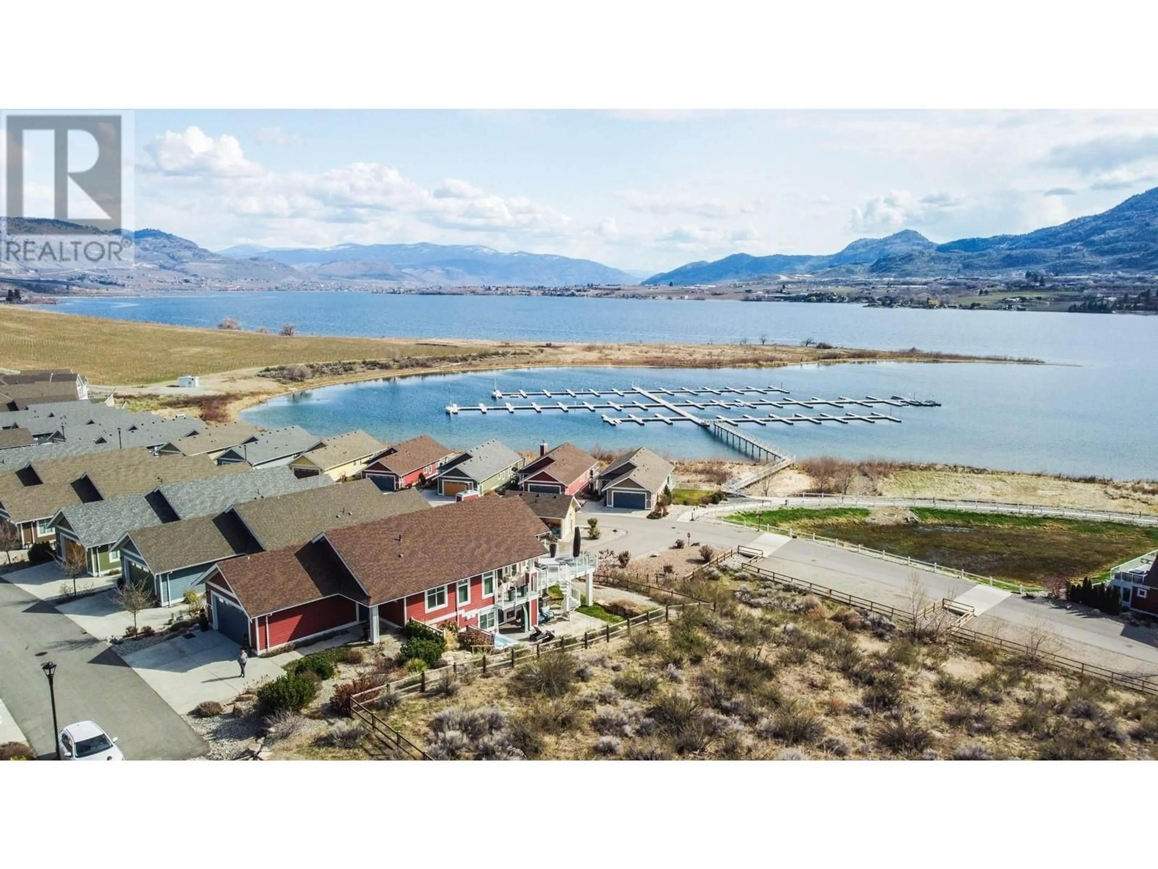 A pic from outside/outdoor area/front of a property/back of a property/a pic from drone, water/lake/river/ocean view for 232 - 2450 RADIO TOWER ROAD, Oliver British Columbia V0H1T1