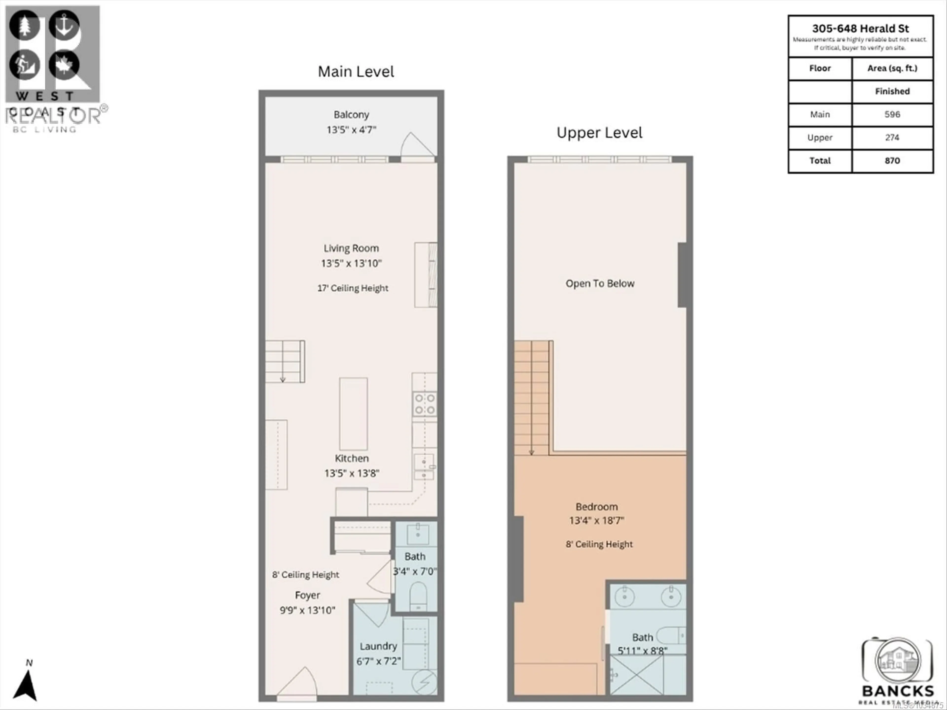 Floor plan for 305 - 648 HERALD STREET, Victoria British Columbia V8W1S7
