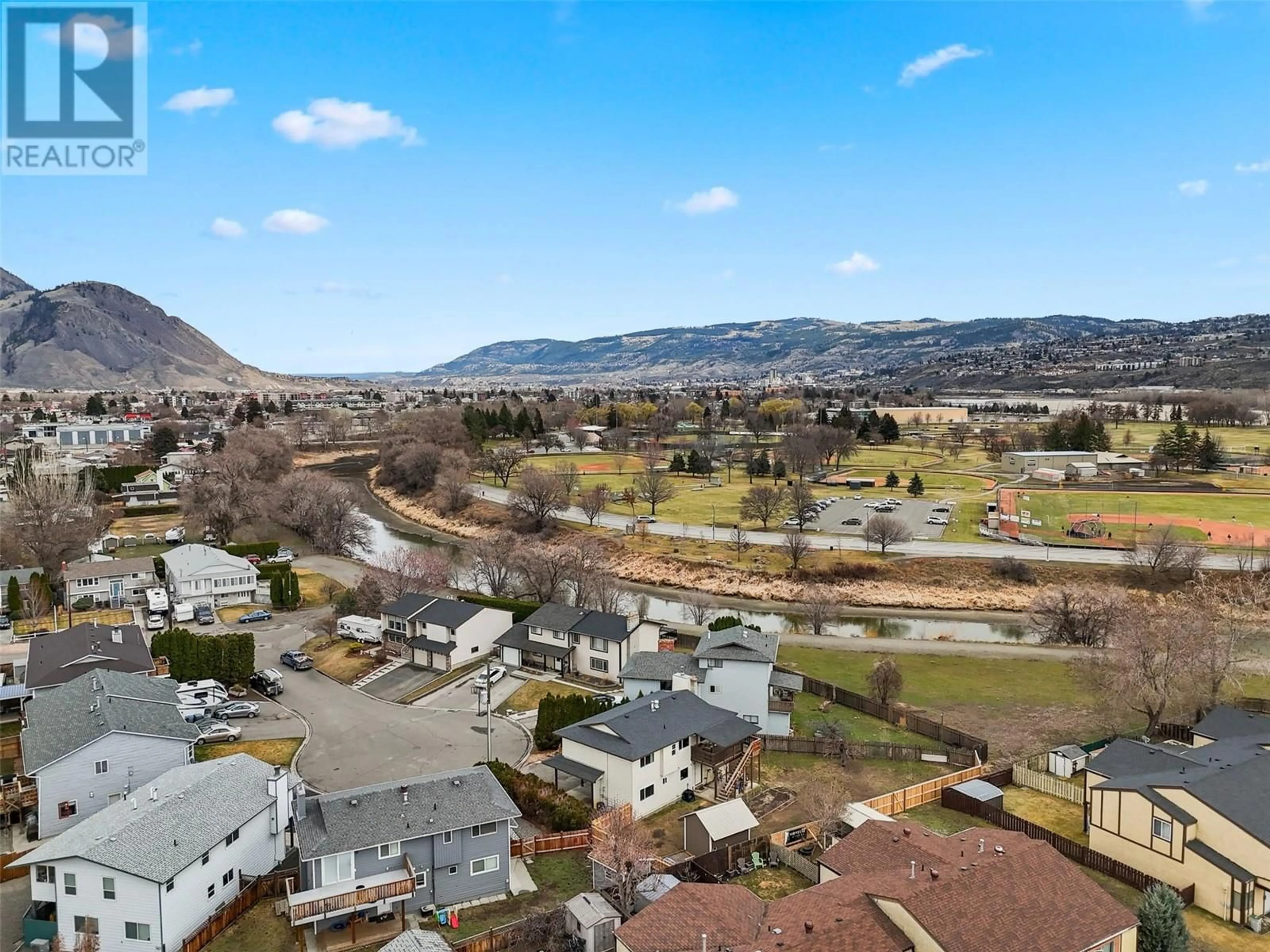 A pic from outside/outdoor area/front of a property/back of a property/a pic from drone, mountain view for 1447 WATERLOO PLACE, Kamloops British Columbia V2B8G3
