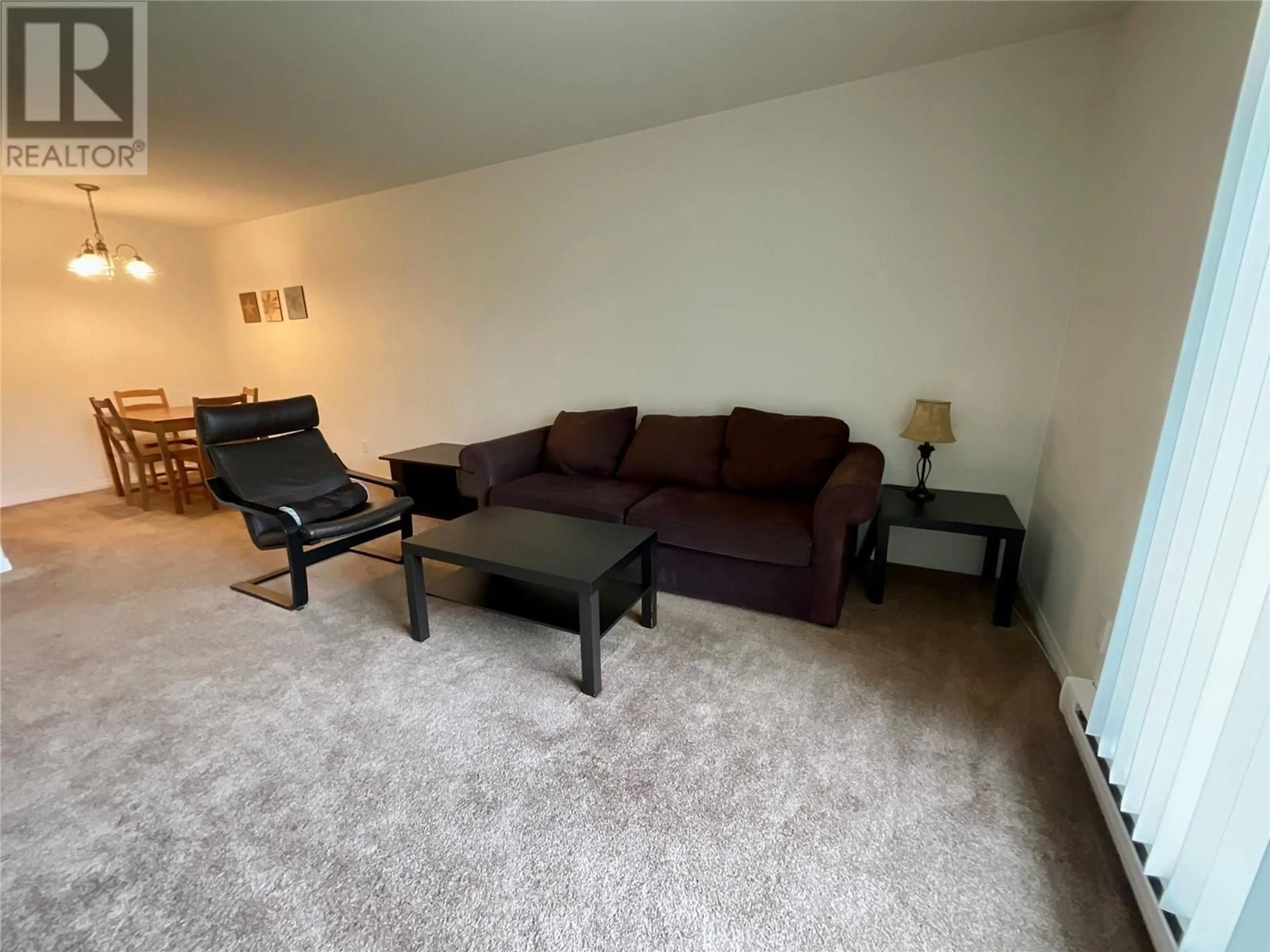 Living room with furniture, carpet floor for 214 - 212 SPIEKER AVENUE, Tumbler Ridge British Columbia V0C2W0