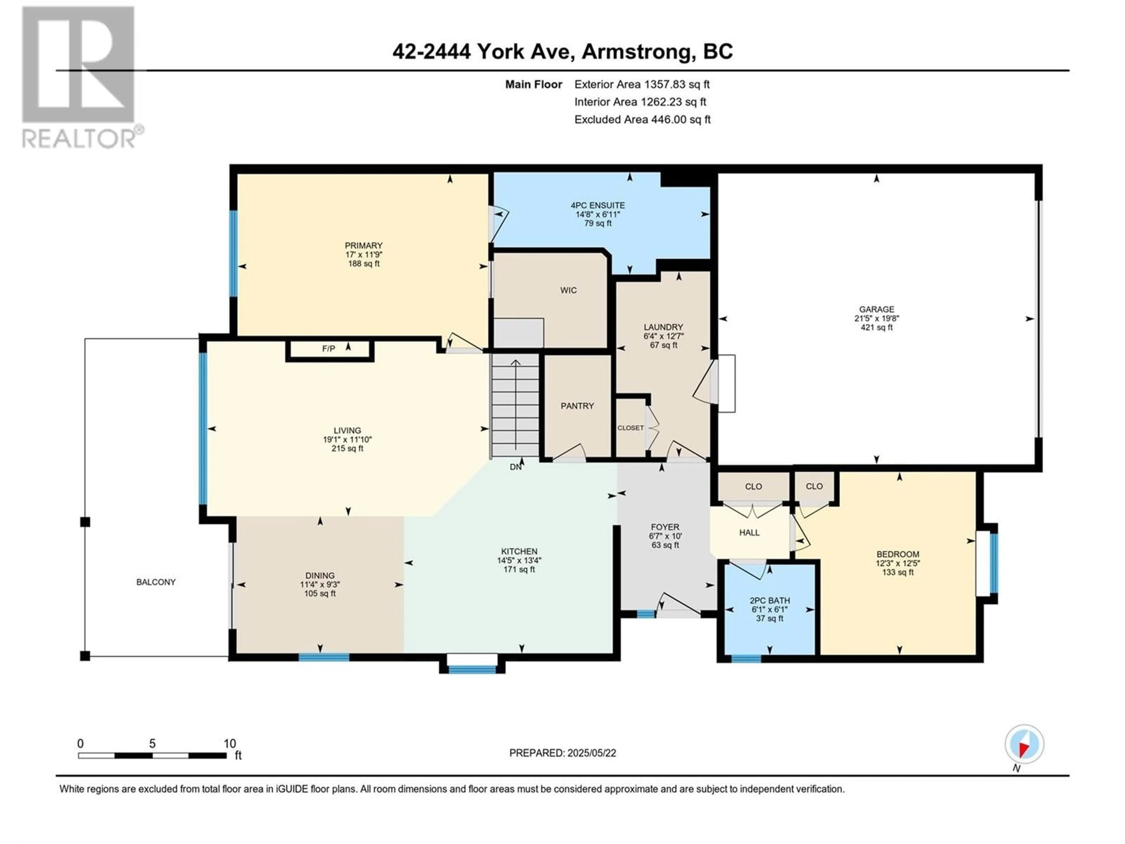 Floor plan for 42 - 2444 YORK AVENUE, Armstrong British Columbia V0E1B1