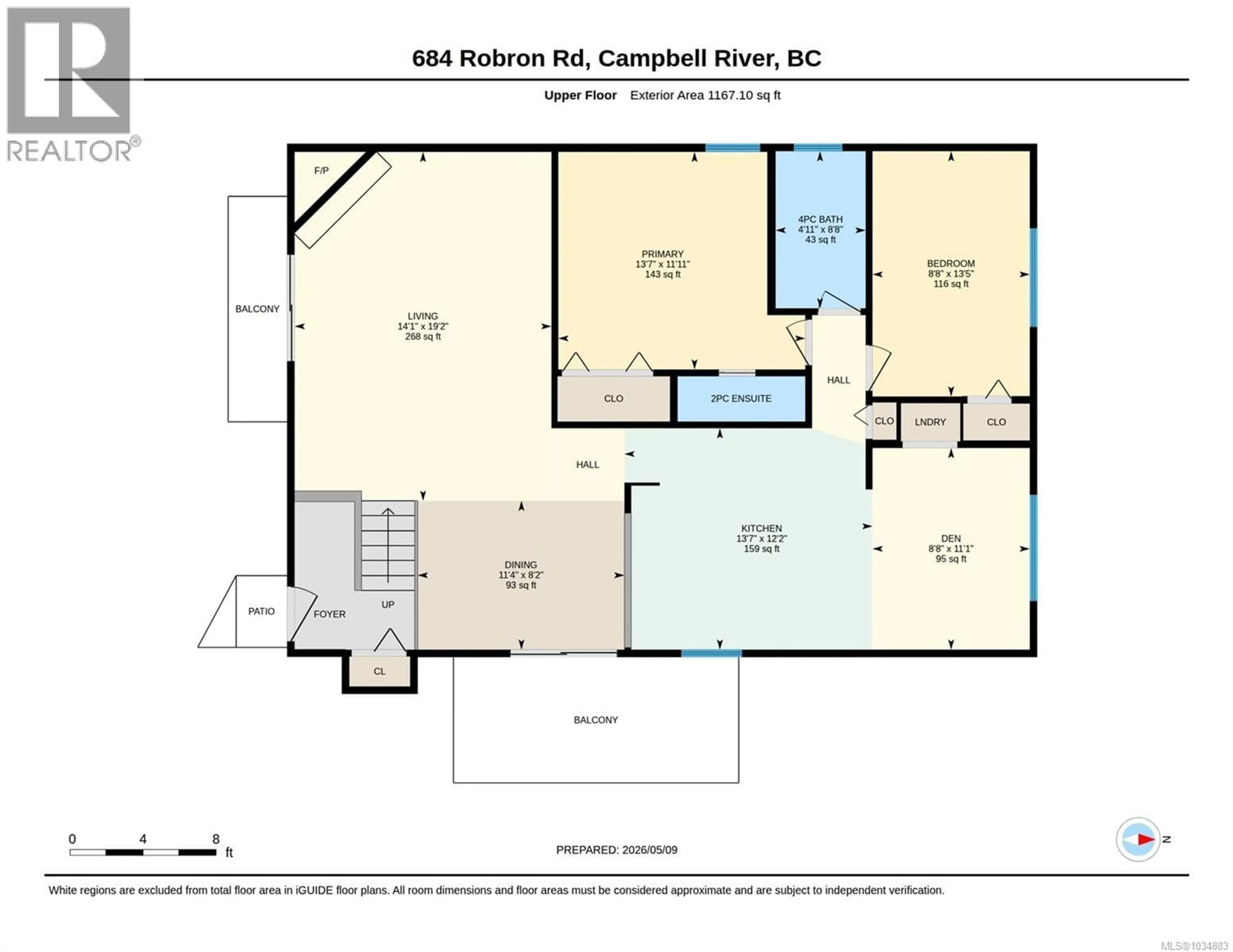 Floor plan for 684 ROBRON ROAD, Campbell River British Columbia V9W5Z2