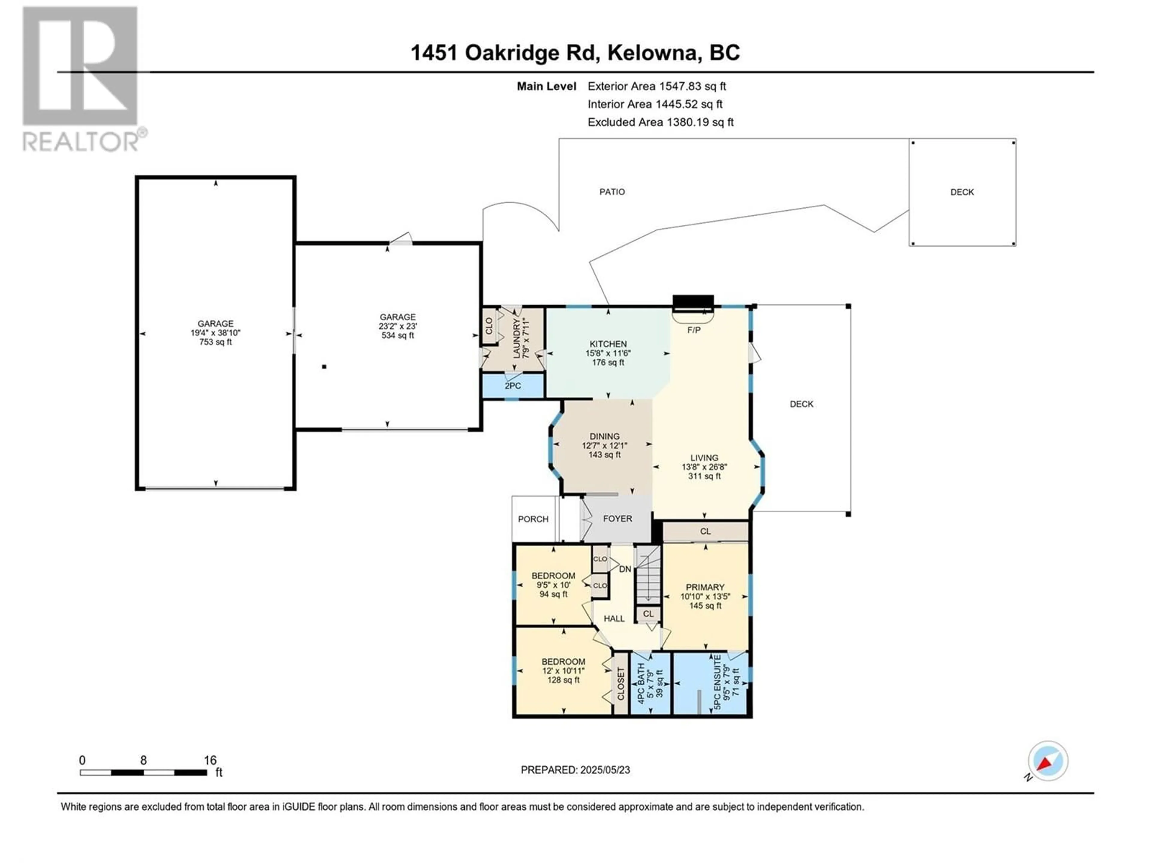 Floor plan for 1451 OAKRIDGE ROAD, Kelowna British Columbia V1W3A8