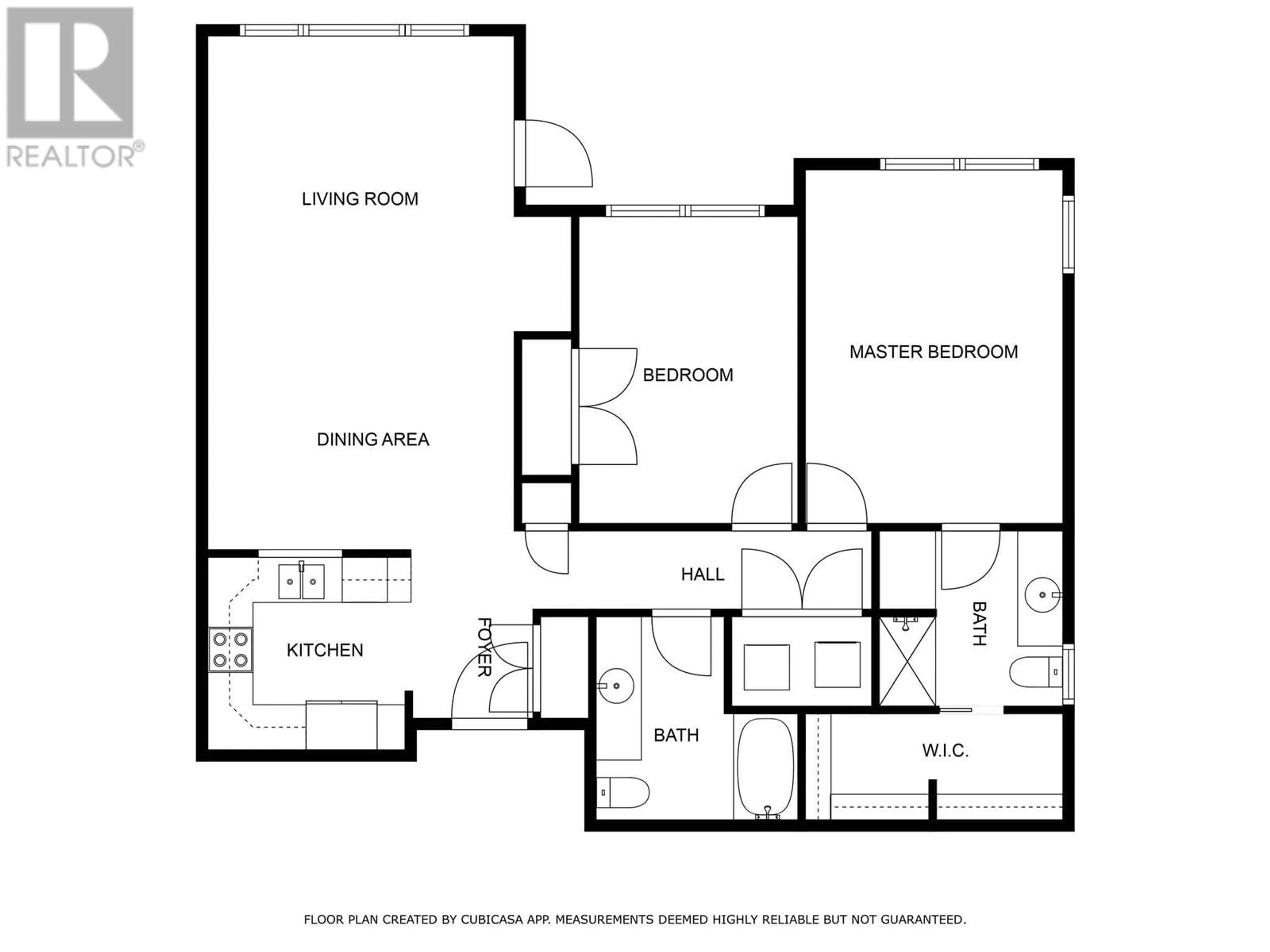 Floor plan for 202 - 510 LORNE STREET, Kamloops British Columbia V2C1W3