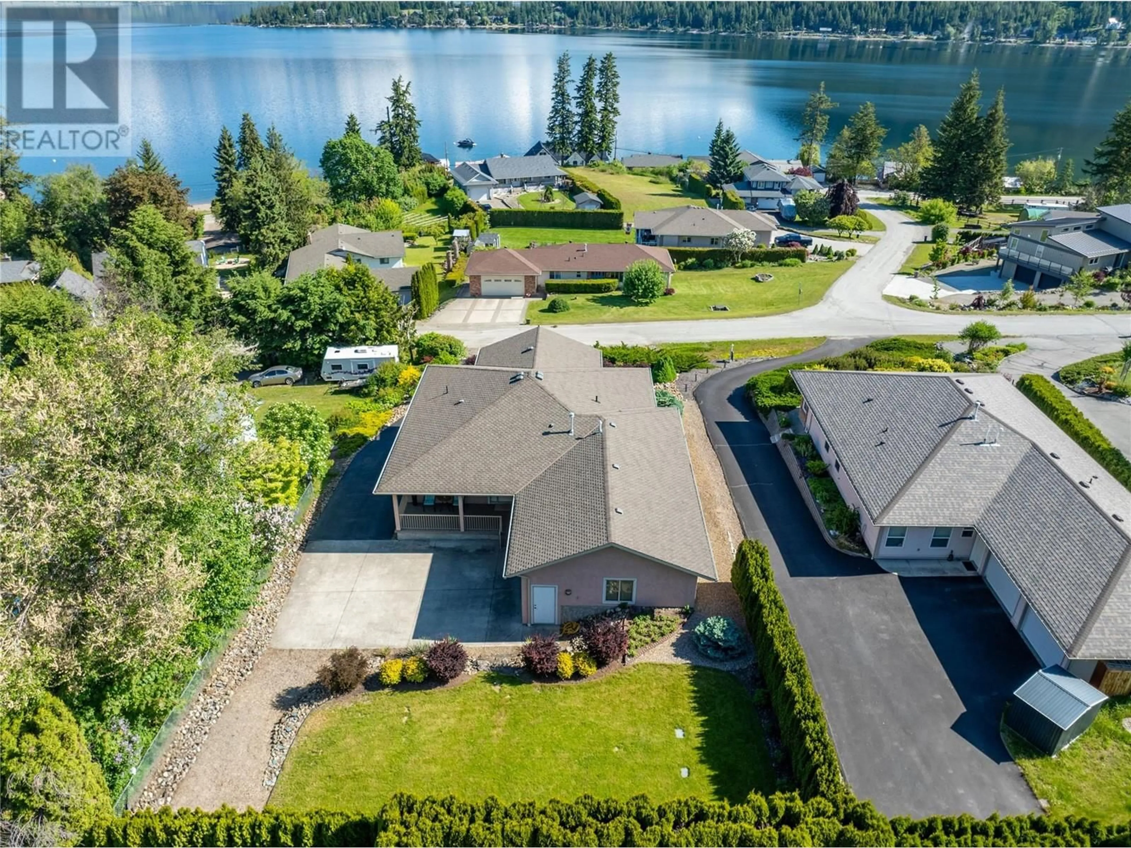 A pic from outside/outdoor area/front of a property/back of a property/a pic from drone, water/lake/river/ocean view for 2390 TAMERAC TERRACE, Sorrento British Columbia V0E2W2