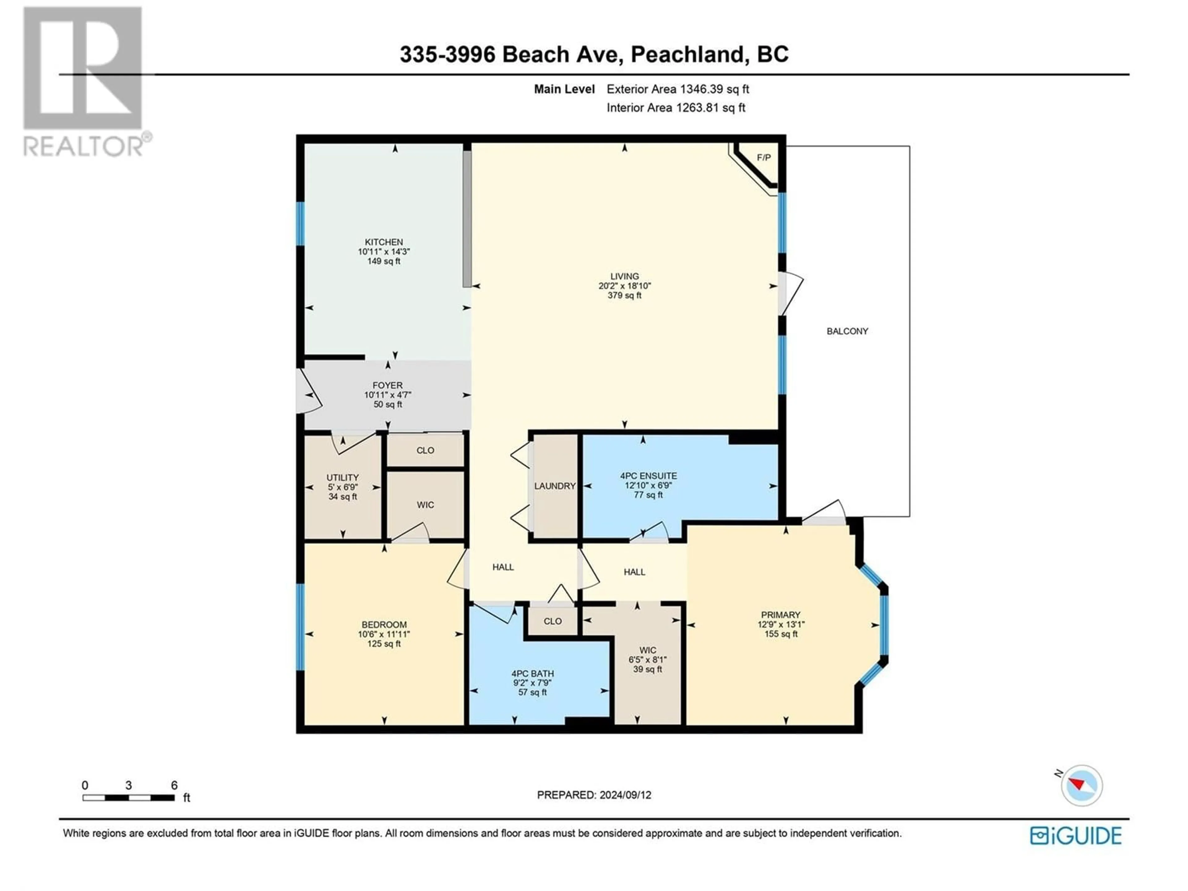 Floor plan for 335 - 3996 BEACH AVENUE, Peachland British Columbia V0H1X5