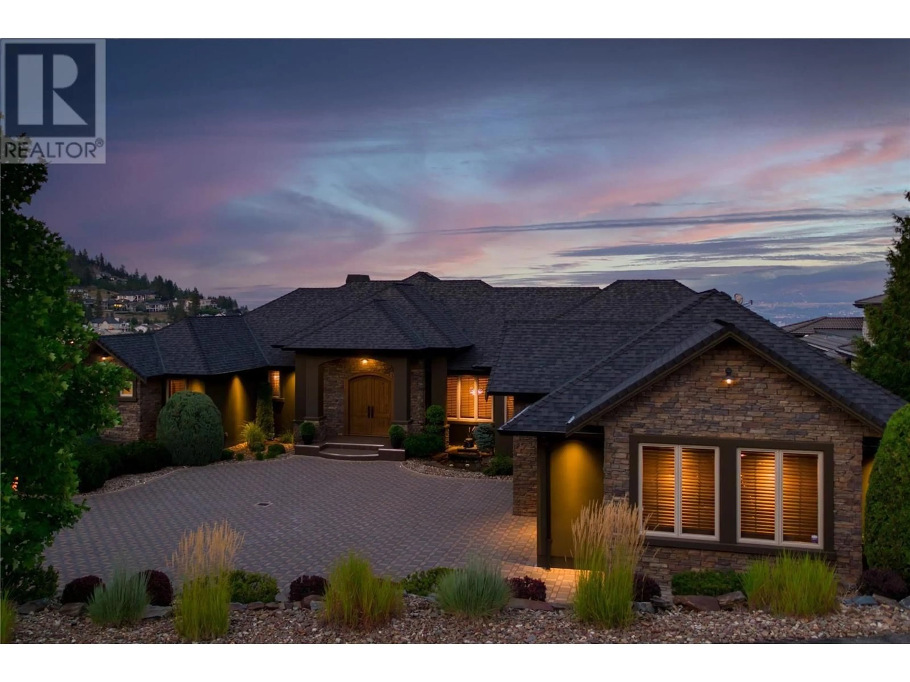 Home with brick exterior material, mountain view for 1528 VINEYARD DRIVE, West Kelowna British Columbia V4T2Y7