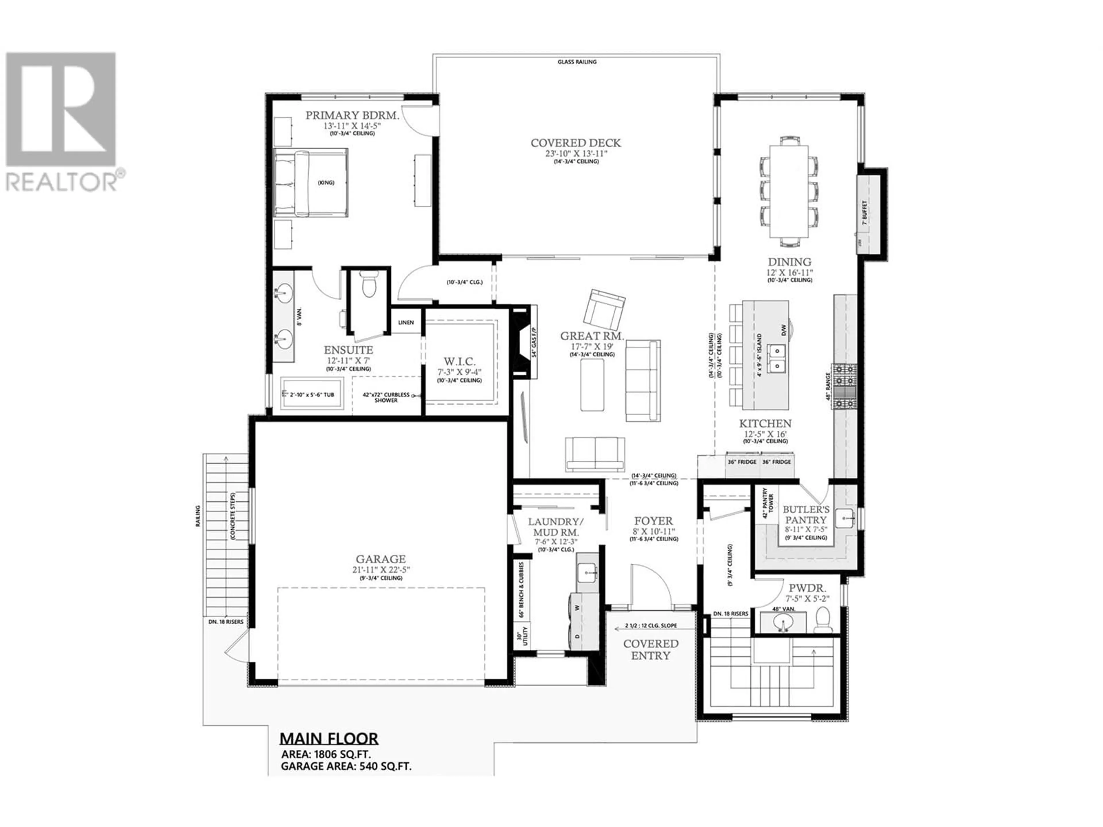 Floor plan for 3538 SAGEHILL COURT, Kelowna British Columbia V1V3G2