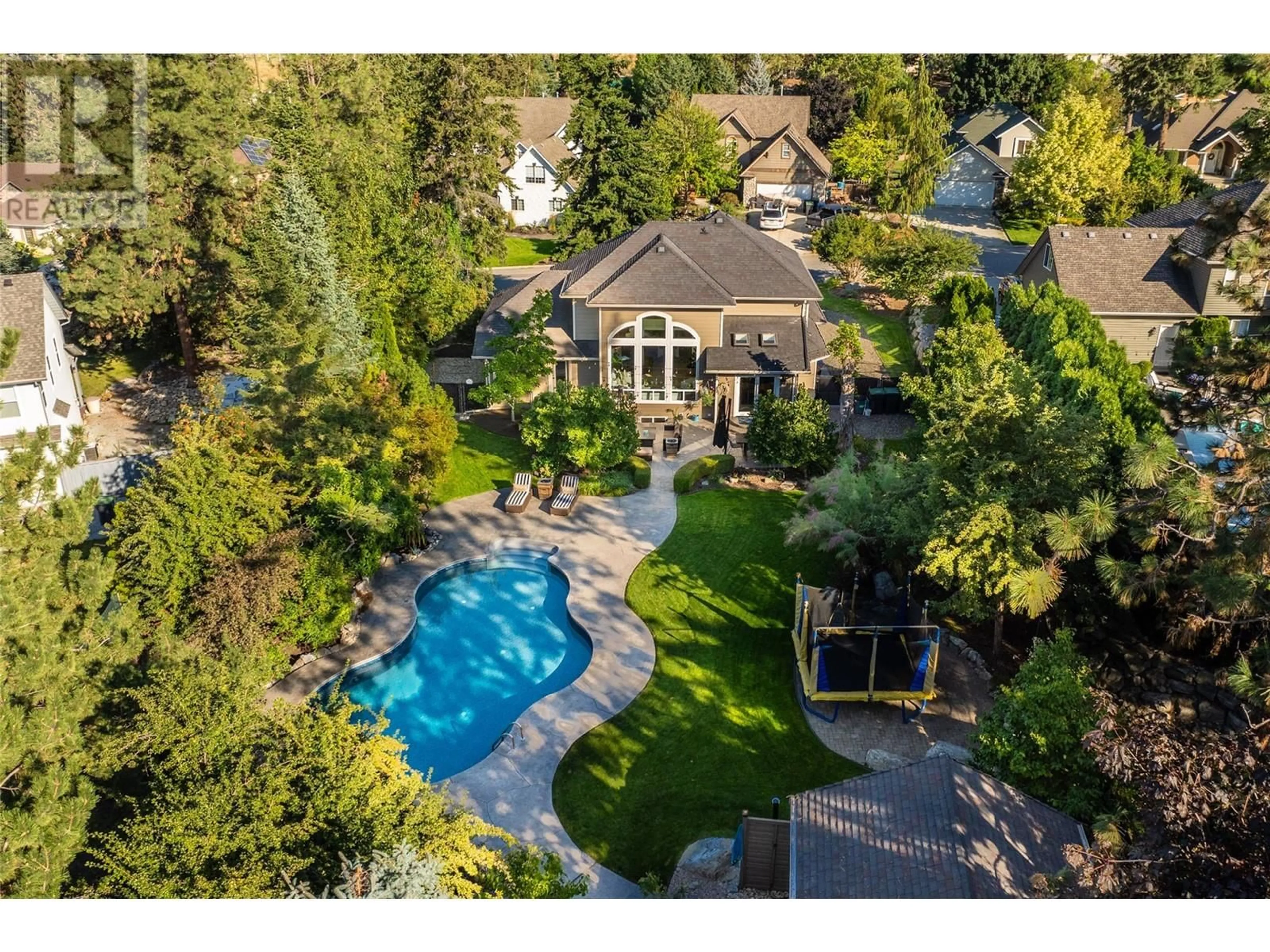 A pic from outside/outdoor area/front of a property/back of a property/a pic from drone, unknown for 4830 CANYON RIDGE CRESCENT, Kelowna British Columbia V1W4A1