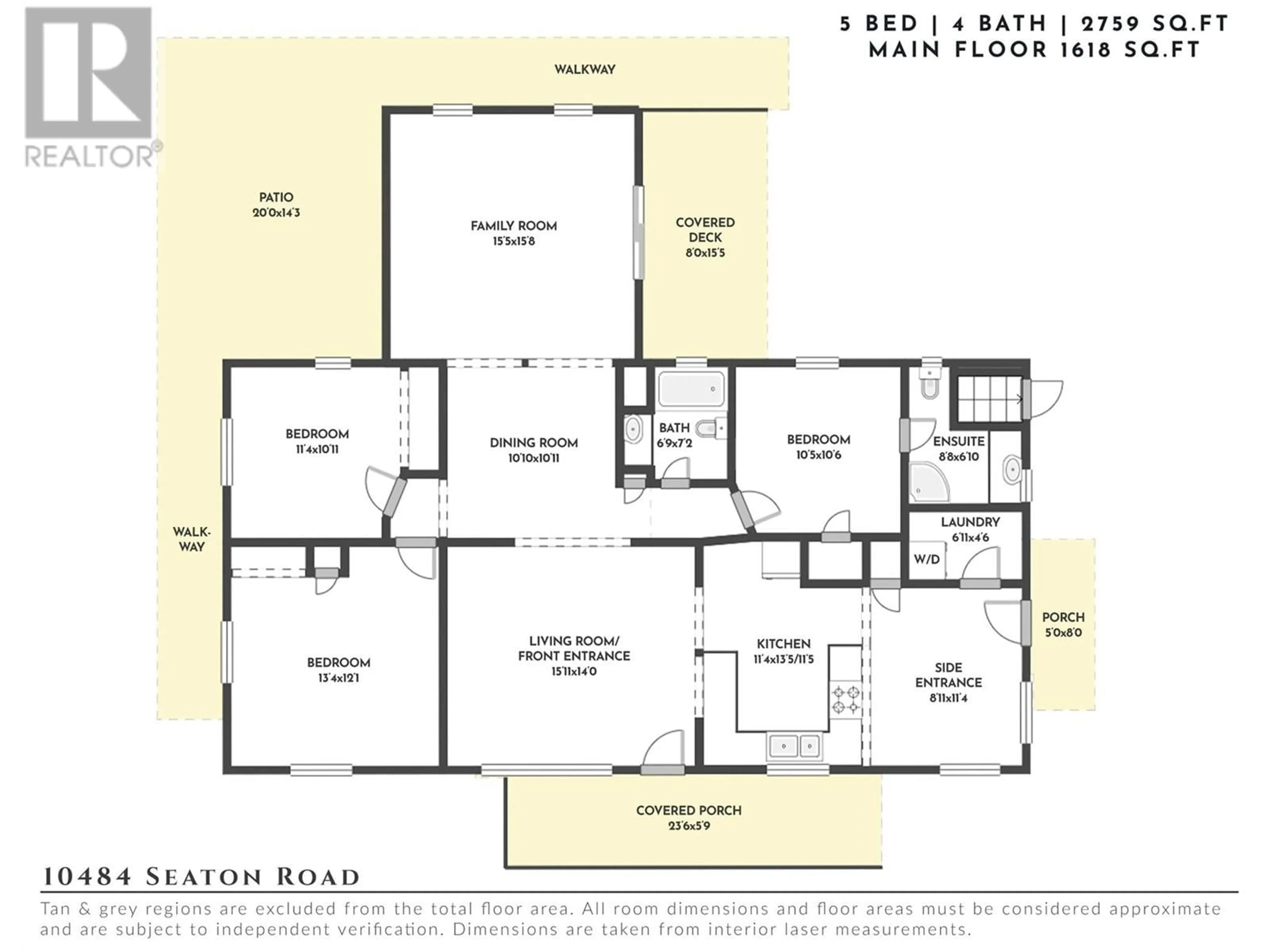Floor plan for 10484 SEATON ROAD, Lake Country British Columbia V4V1K4