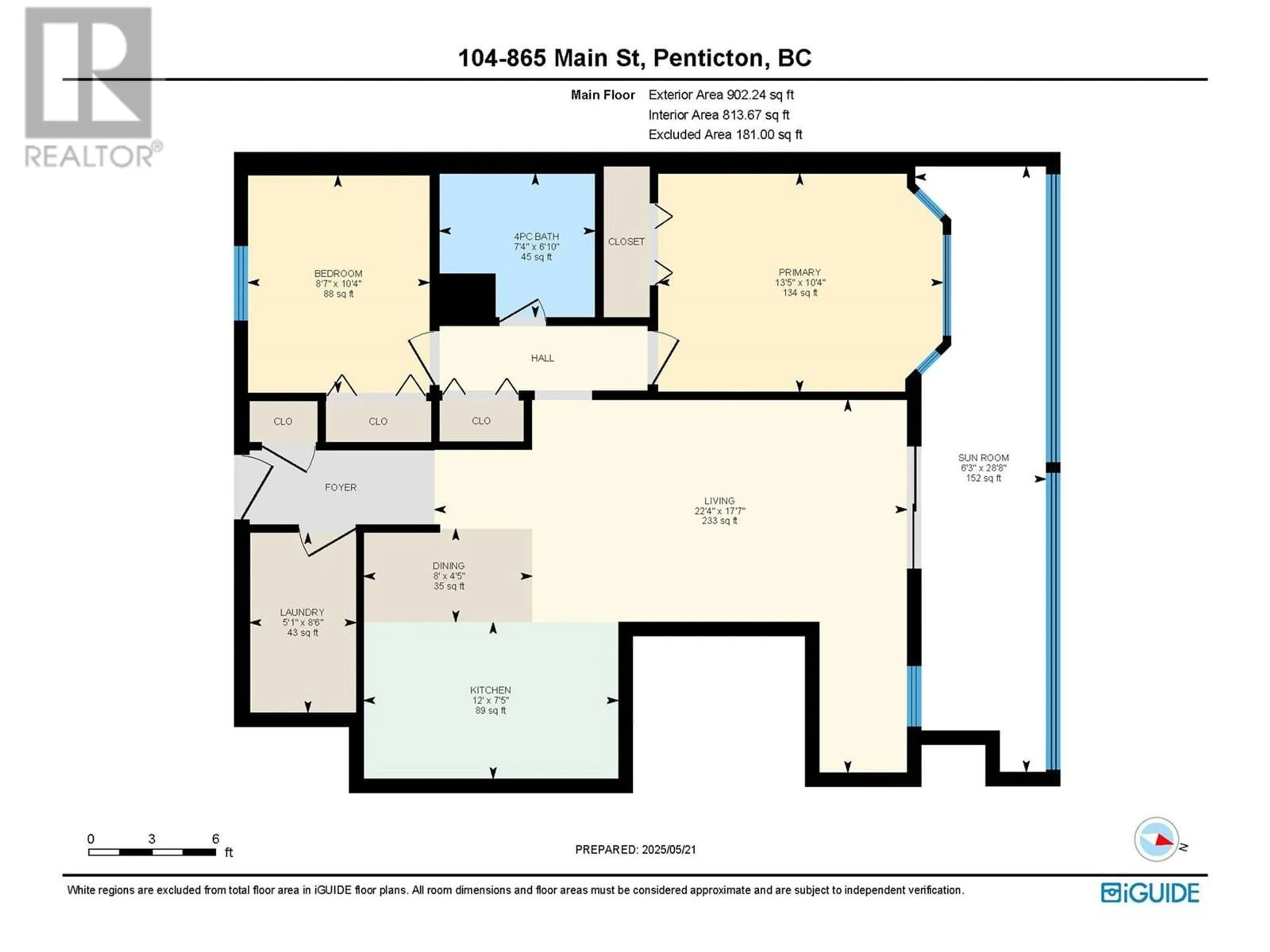 Floor plan for 104 - 865 MAIN STREET, Penticton British Columbia V2A5E3