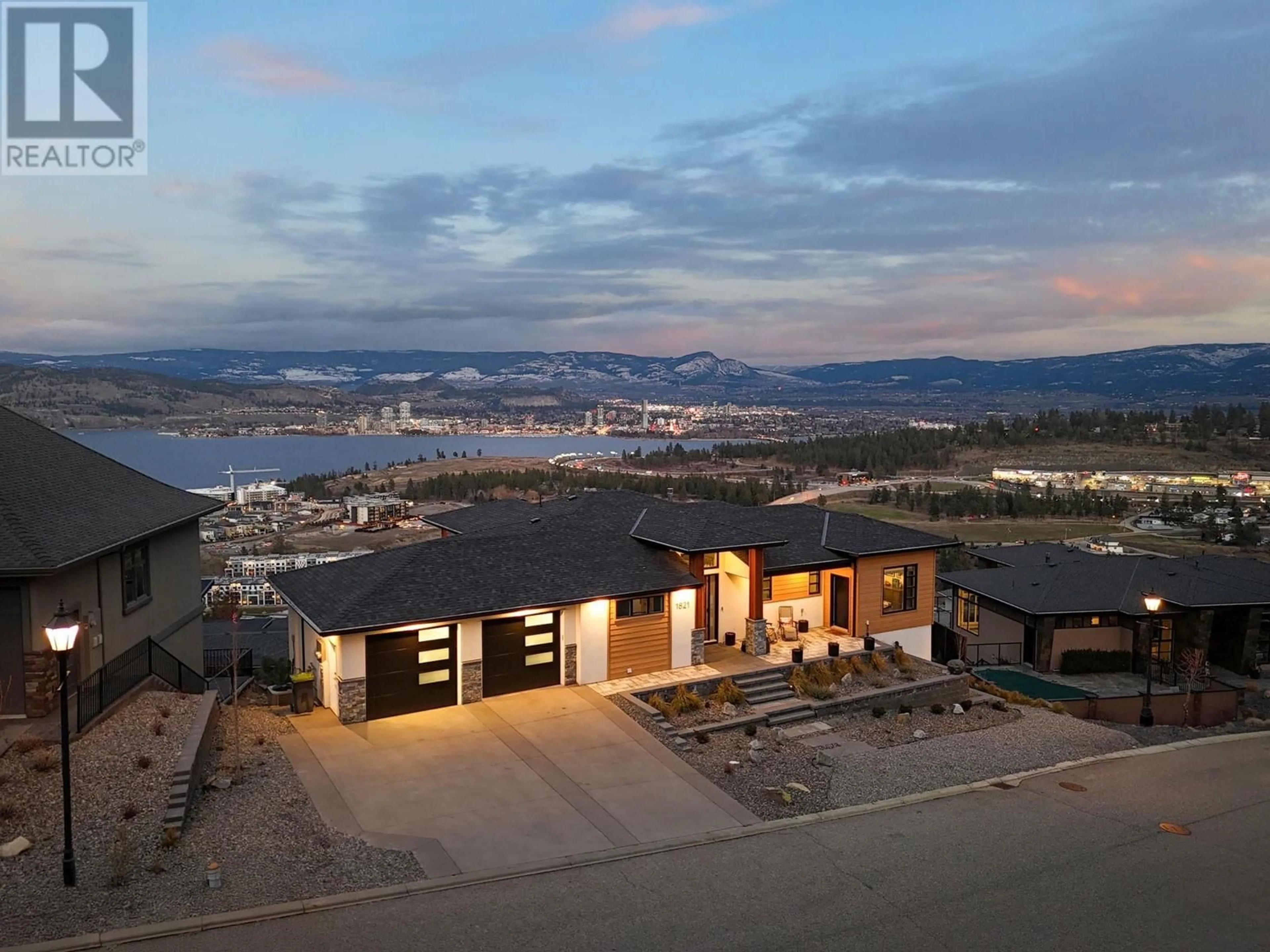 A pic from outside/outdoor area/front of a property/back of a property/a pic from drone, mountain view for 1821 DIAMOND VIEW DRIVE, West Kelowna British Columbia V1Z4B7