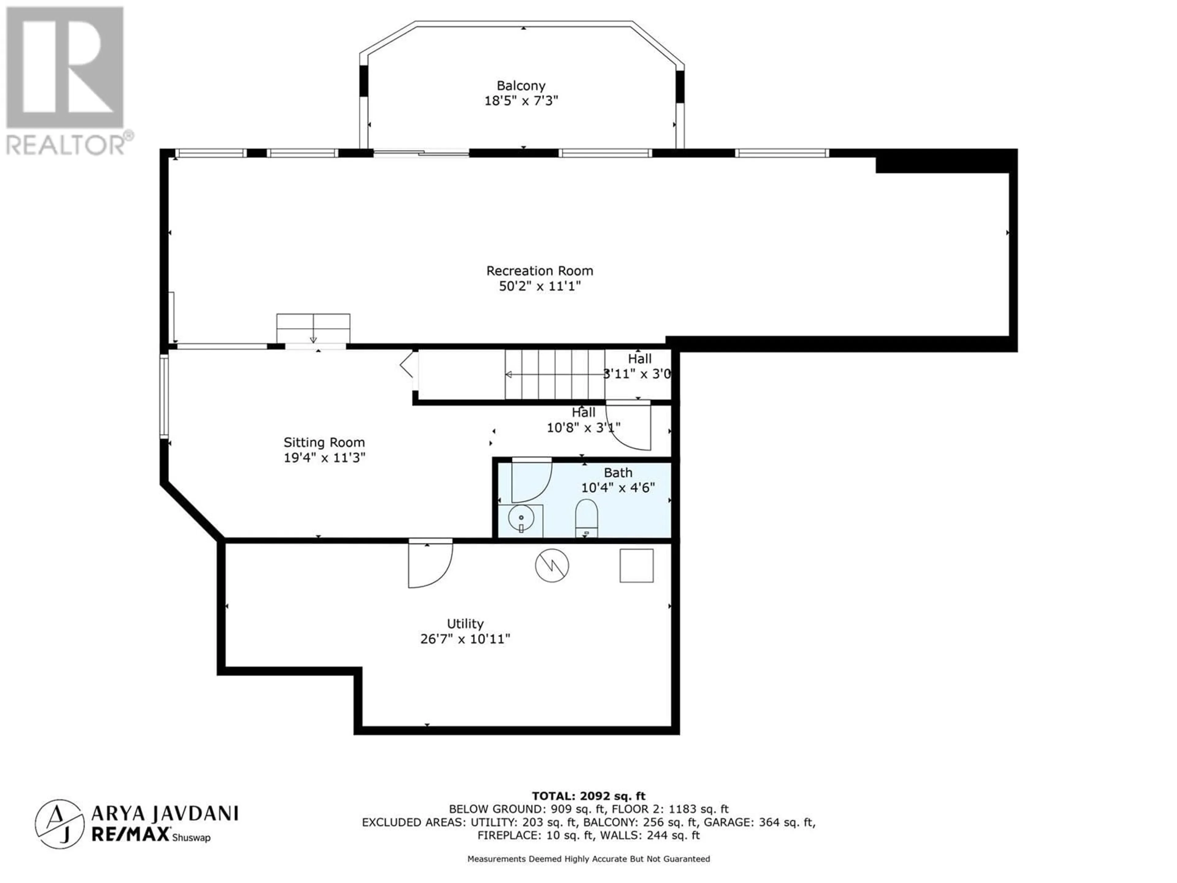 Floor plan for 231 17 STREET SOUTHEAST, Salmon Arm British Columbia V1E1R7