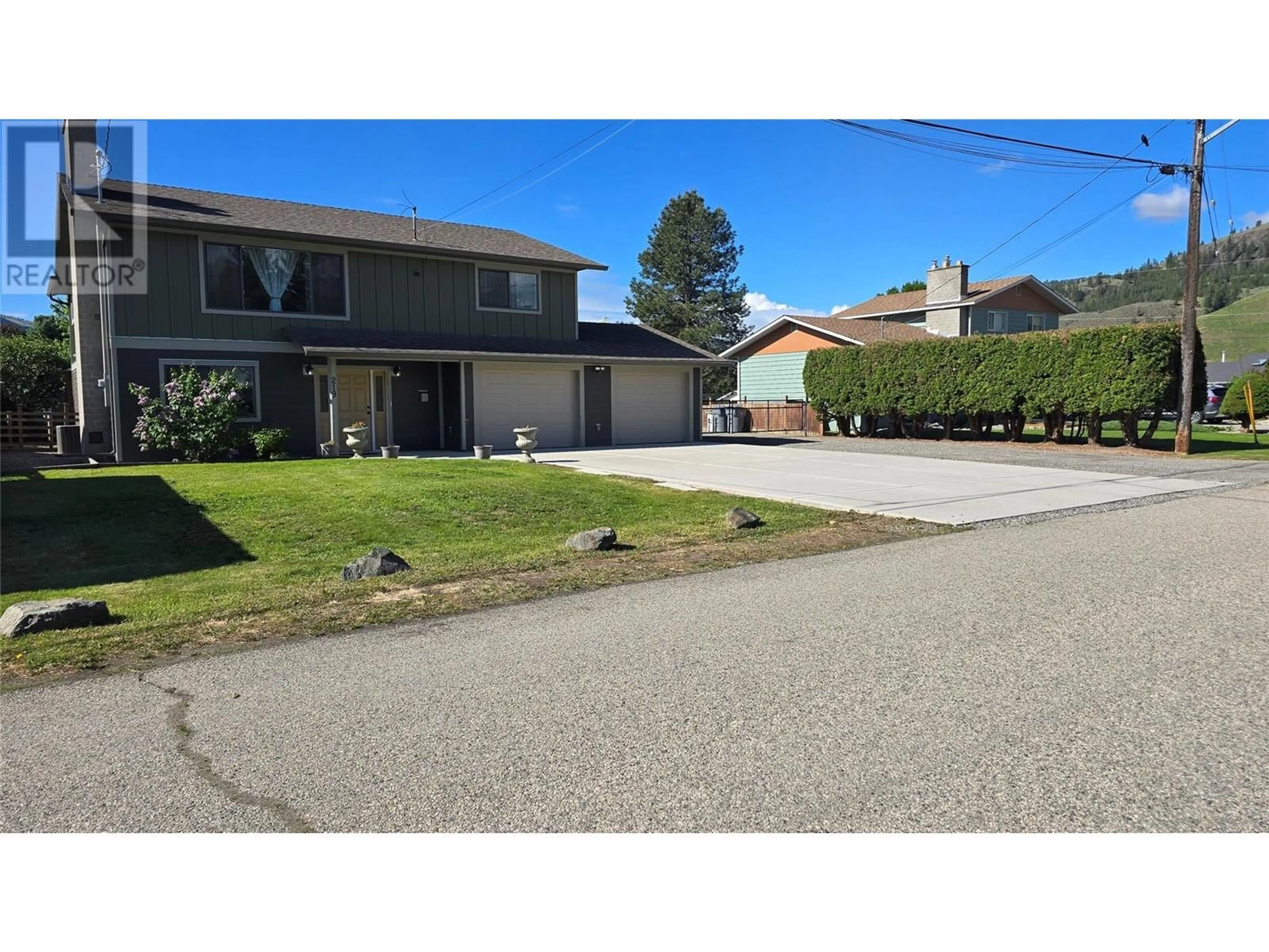 A pic from outside/outdoor area/front of a property/back of a property/a pic from drone, street for 219 MONTEGO ROAD, Kamloops British Columbia V2H1N1