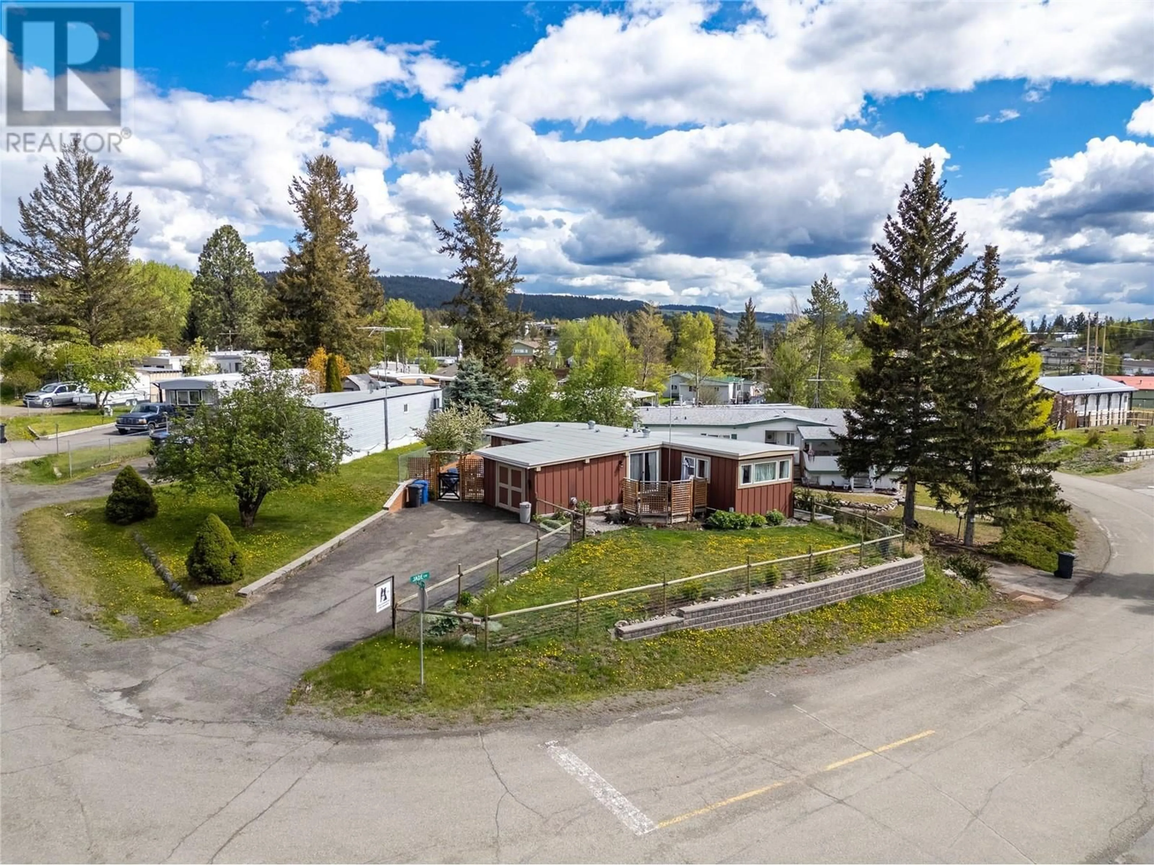 A pic from outside/outdoor area/front of a property/back of a property/a pic from drone, mountain view for 9 JADE COURT, Logan Lake British Columbia V0K1W0