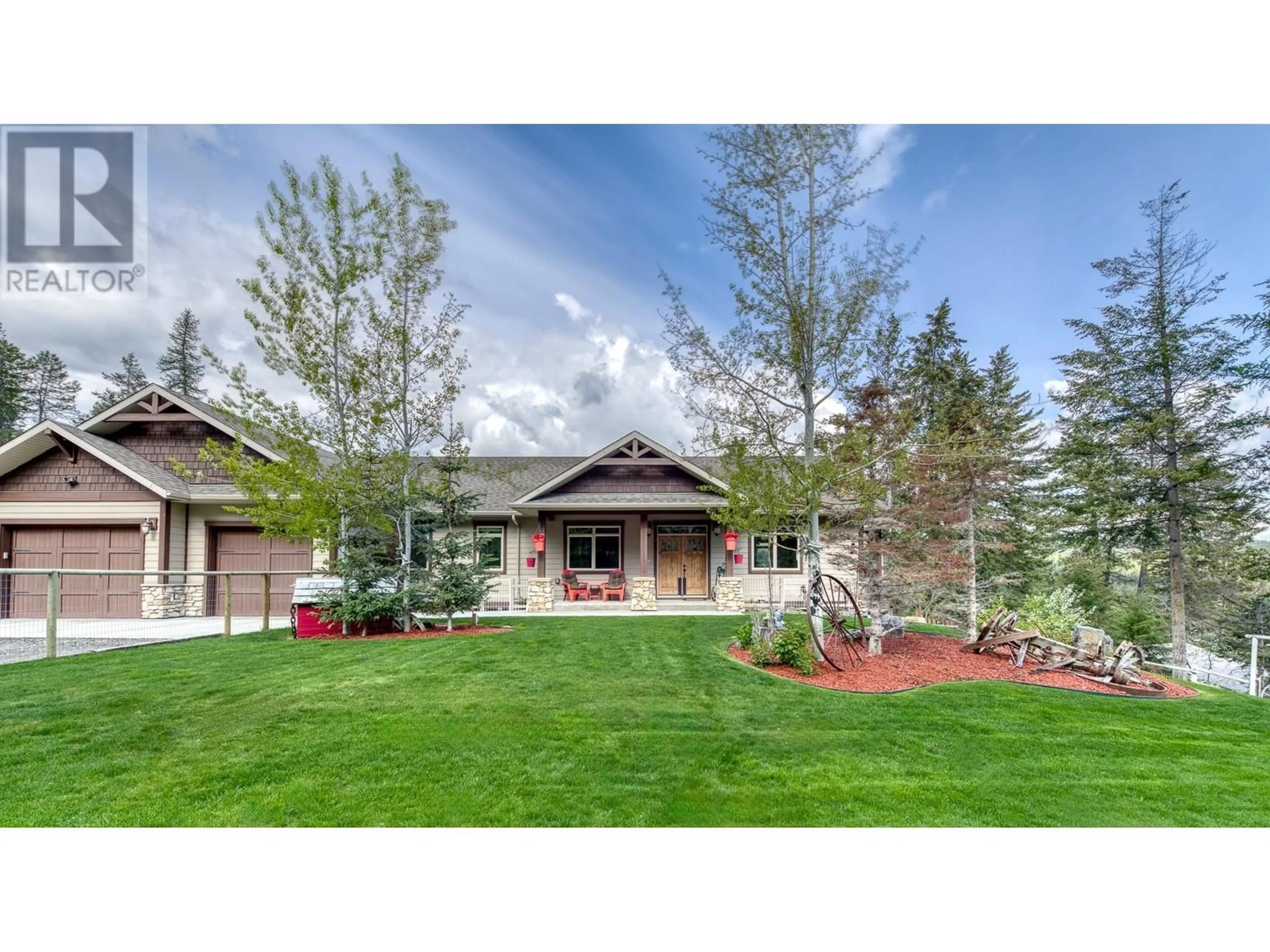 A pic from outside/outdoor area/front of a property/back of a property/a pic from drone, mountain view for 3749 SILVER SPRING DRIVE, Cranbrook British Columbia V1C6X8