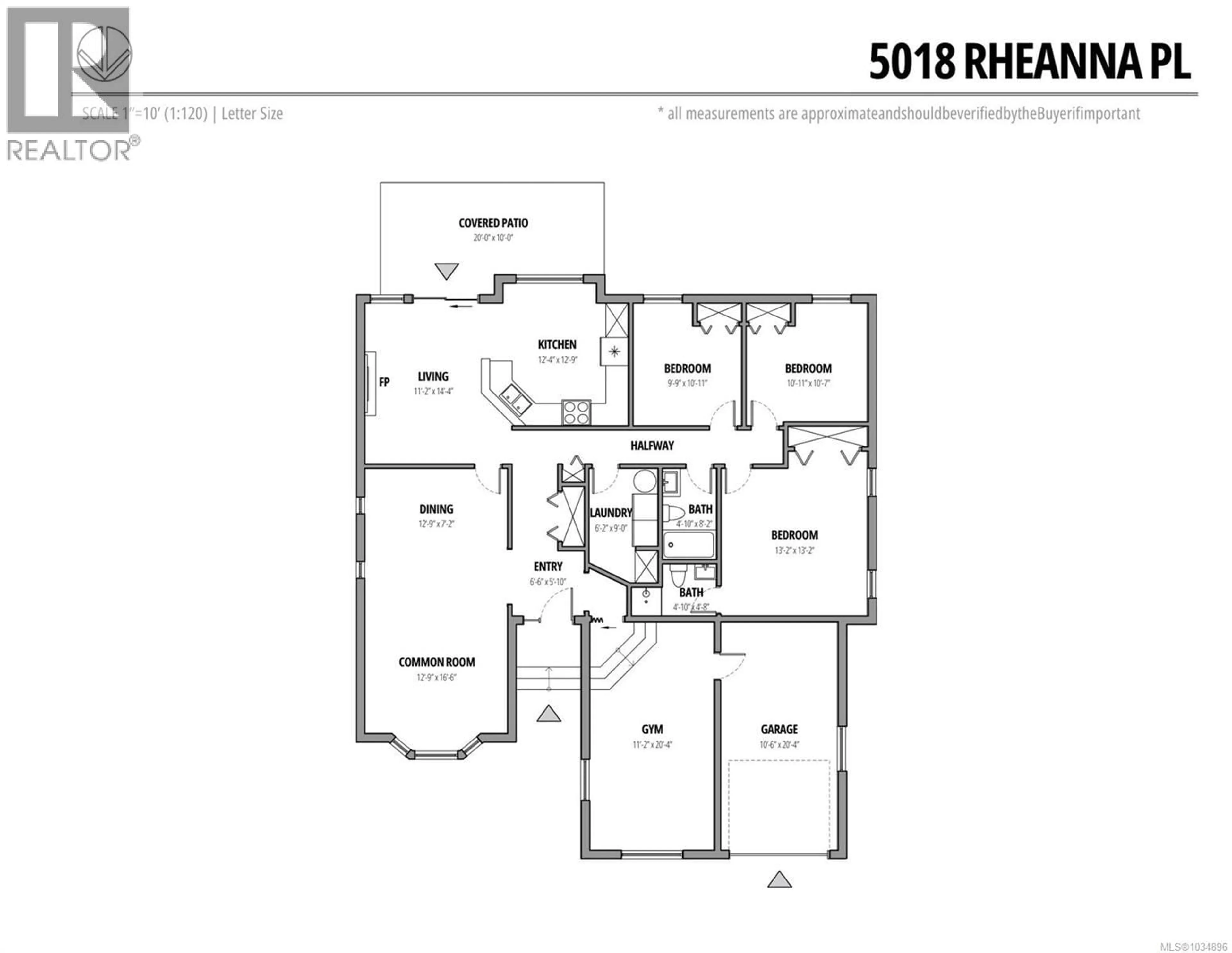 Floor plan for 5018 RHEANNA PLACE, Nanaimo British Columbia V9T5Z4