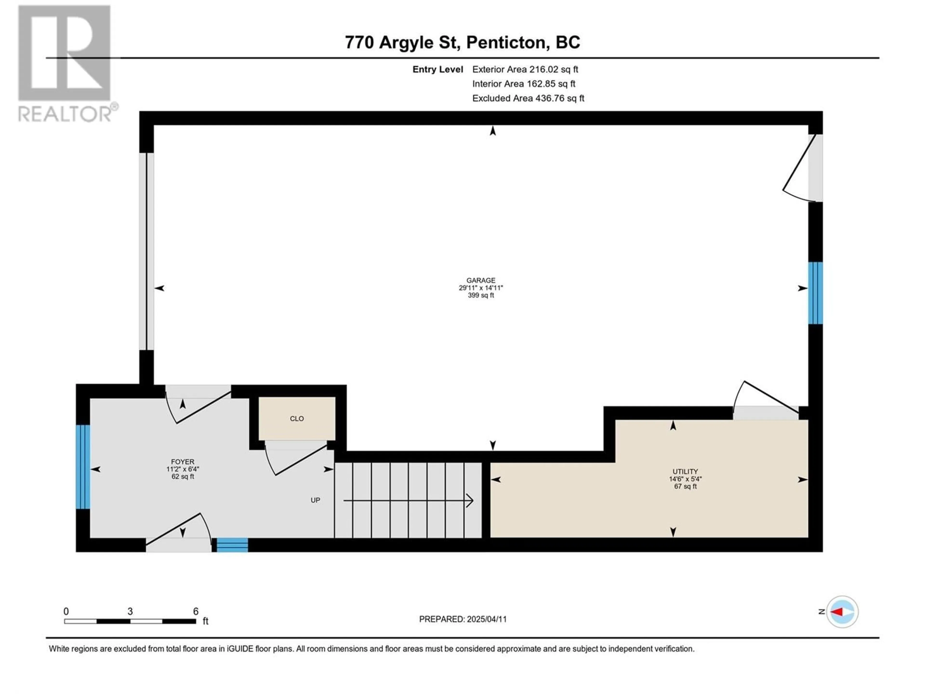 Floor plan for 104 - 770 ARGYLE STREET, Penticton British Columbia V2A5N7