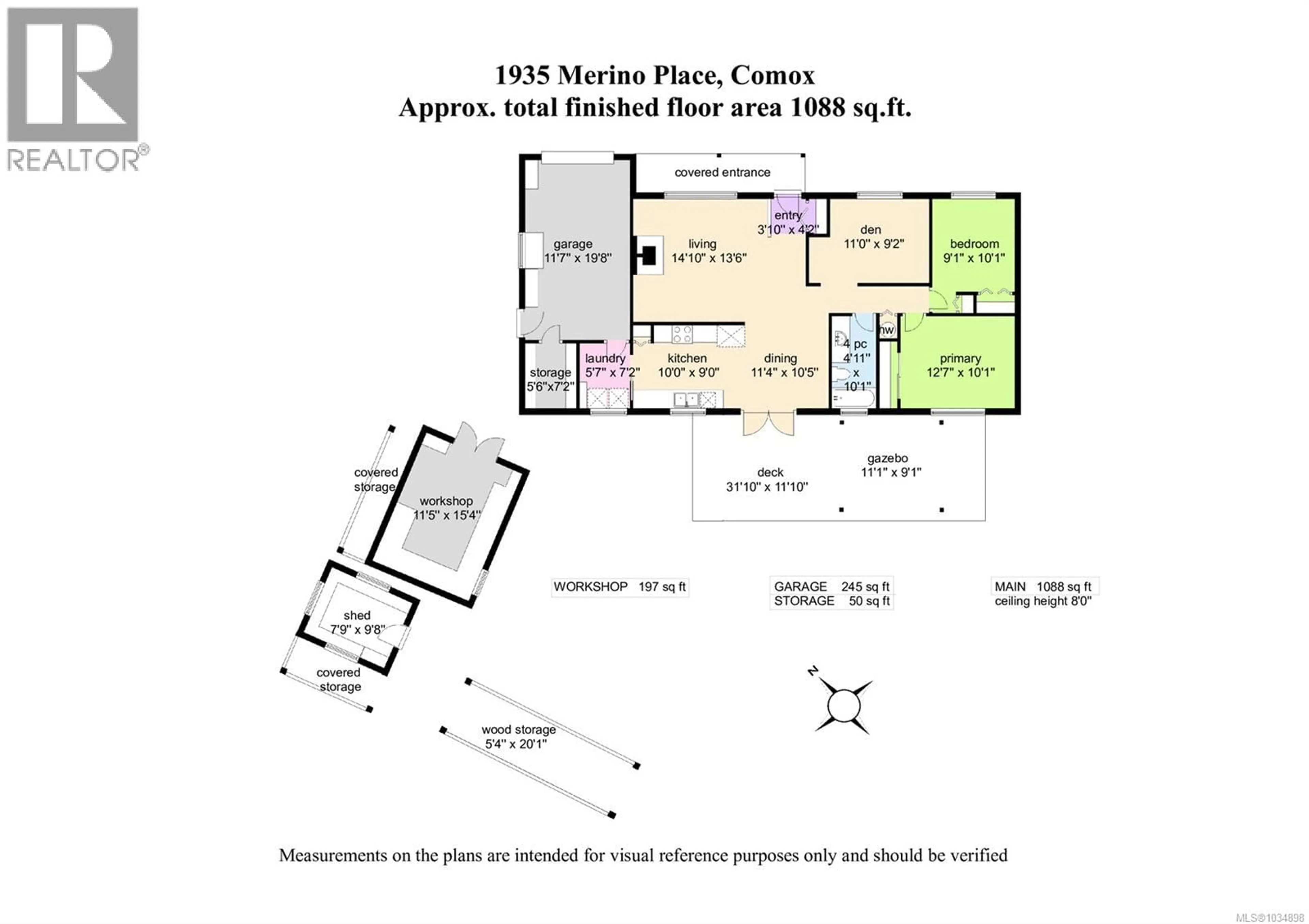 Floor plan for 1935 MERINO PLACE, Comox British Columbia V9M3X7