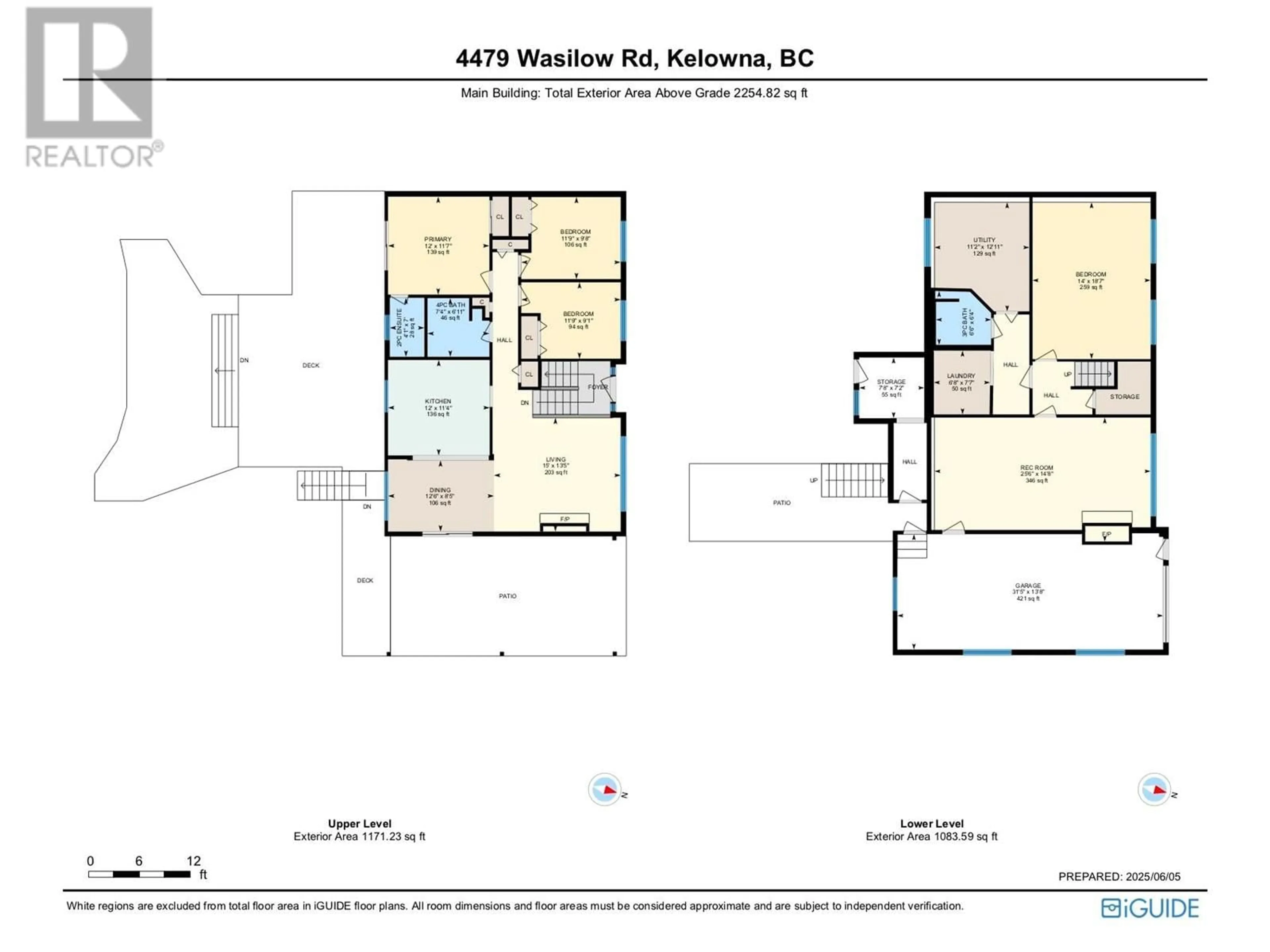 Floor plan for 4479 WASILOW ROAD, Kelowna British Columbia V1W1R7