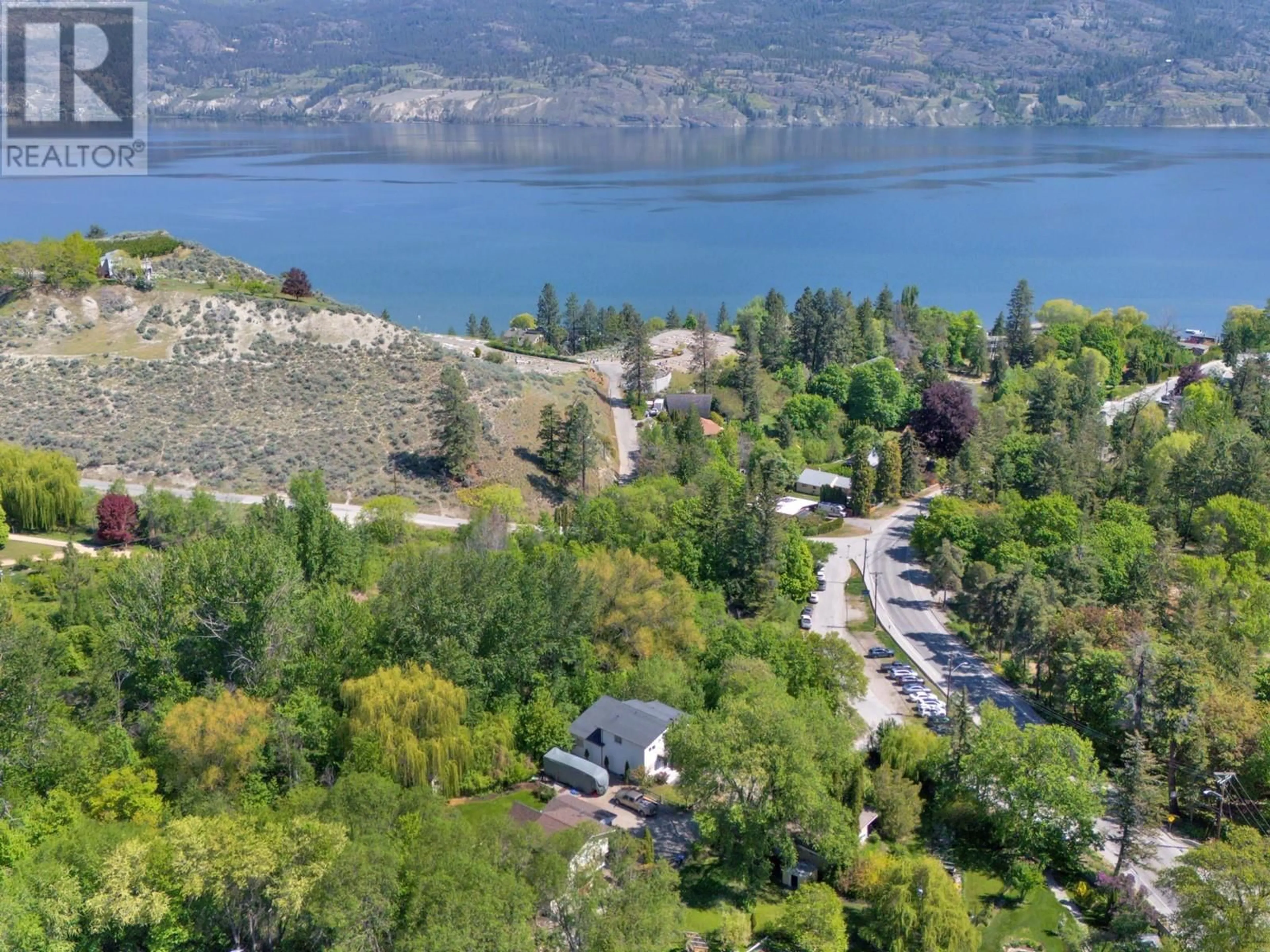 A pic from outside/outdoor area/front of a property/back of a property/a pic from drone, water/lake/river/ocean view for 15014 KATO STREET, Summerland British Columbia V0H1Z0