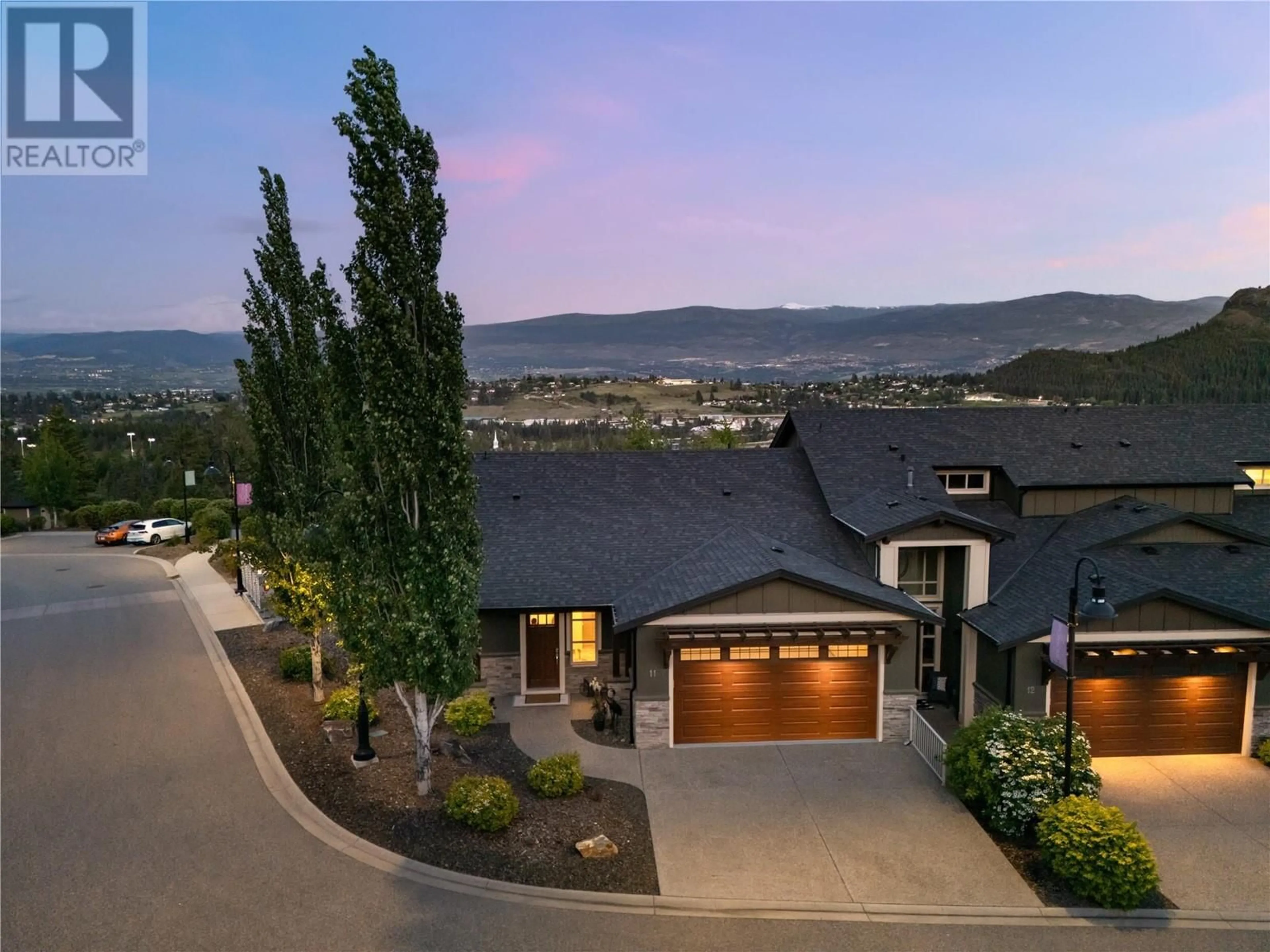 A pic from outside/outdoor area/front of a property/back of a property/a pic from drone, mountain view for 11 - 1870 ROSEALEE LANE, West Kelowna British Columbia V1Z4E5