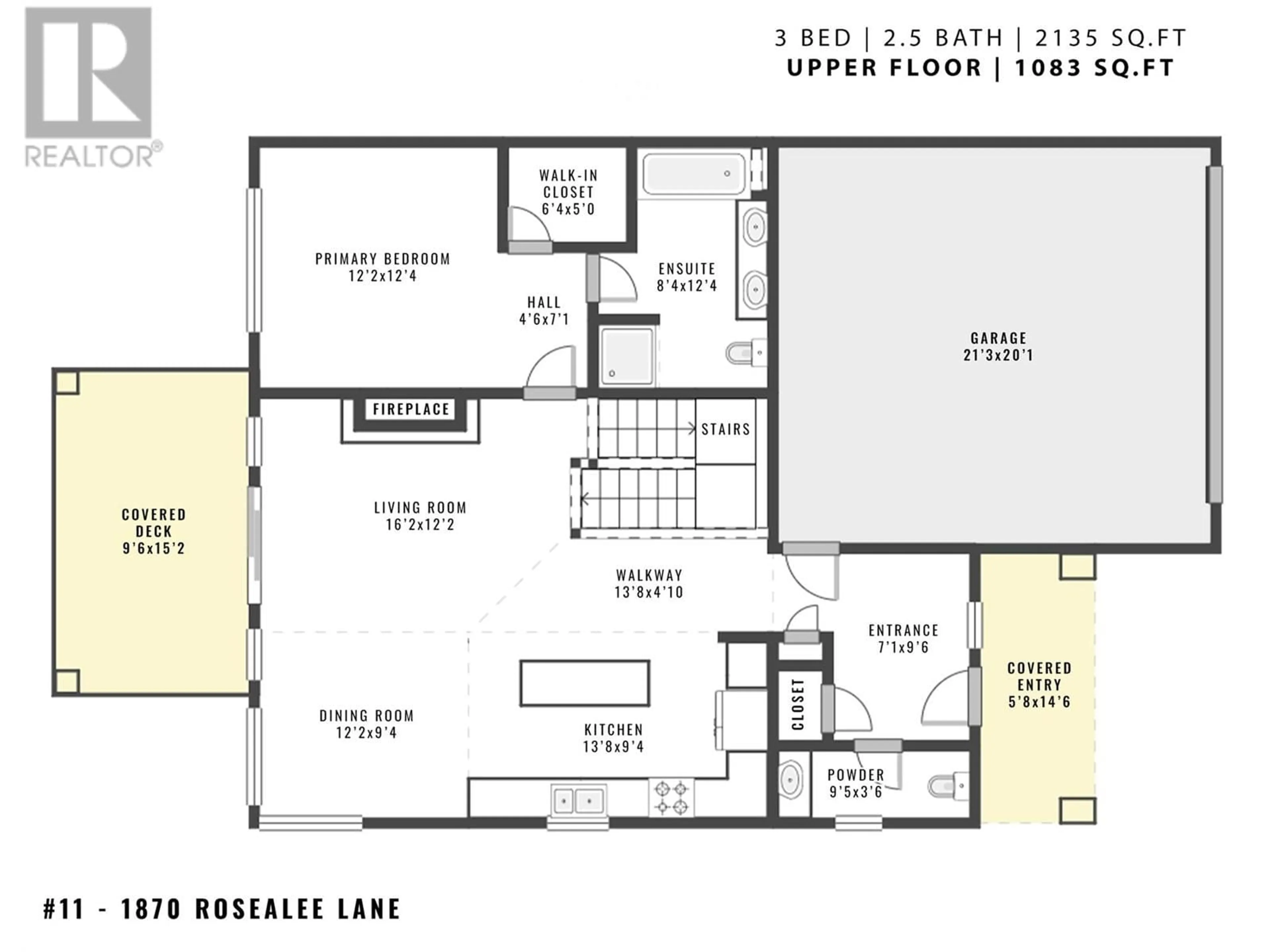 Floor plan for 11 - 1870 ROSEALEE LANE, West Kelowna British Columbia V1Z4E5