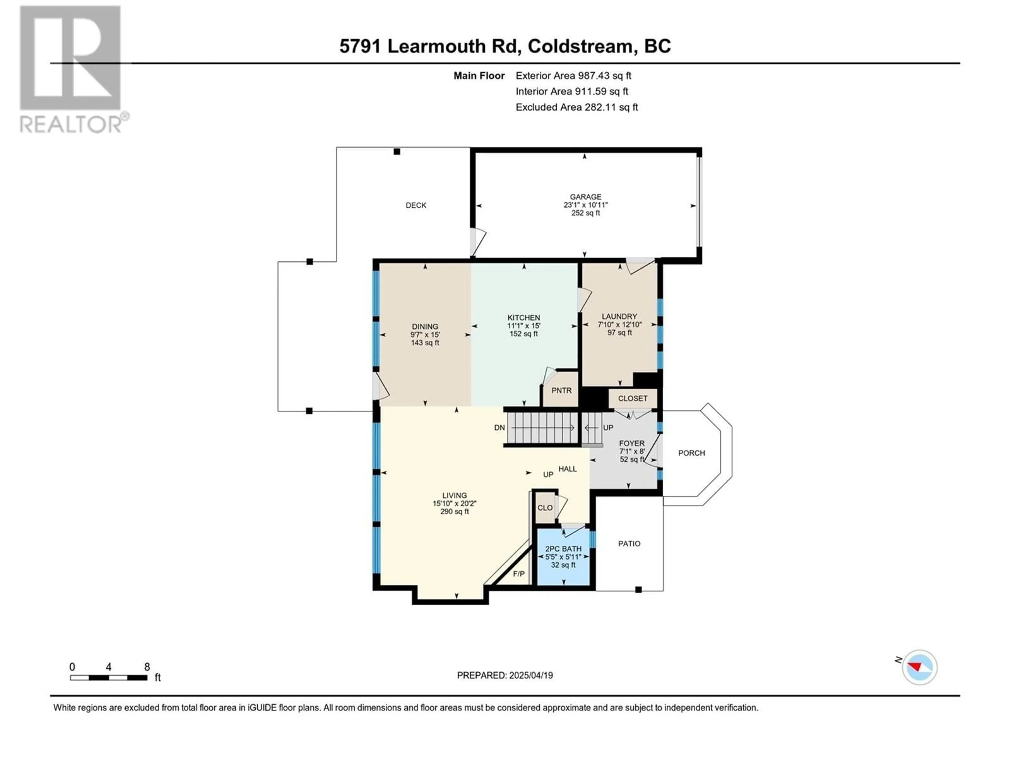 Floor plan for 5791 LEARMOUTH ROAD, Coldstream British Columbia V1B3E6