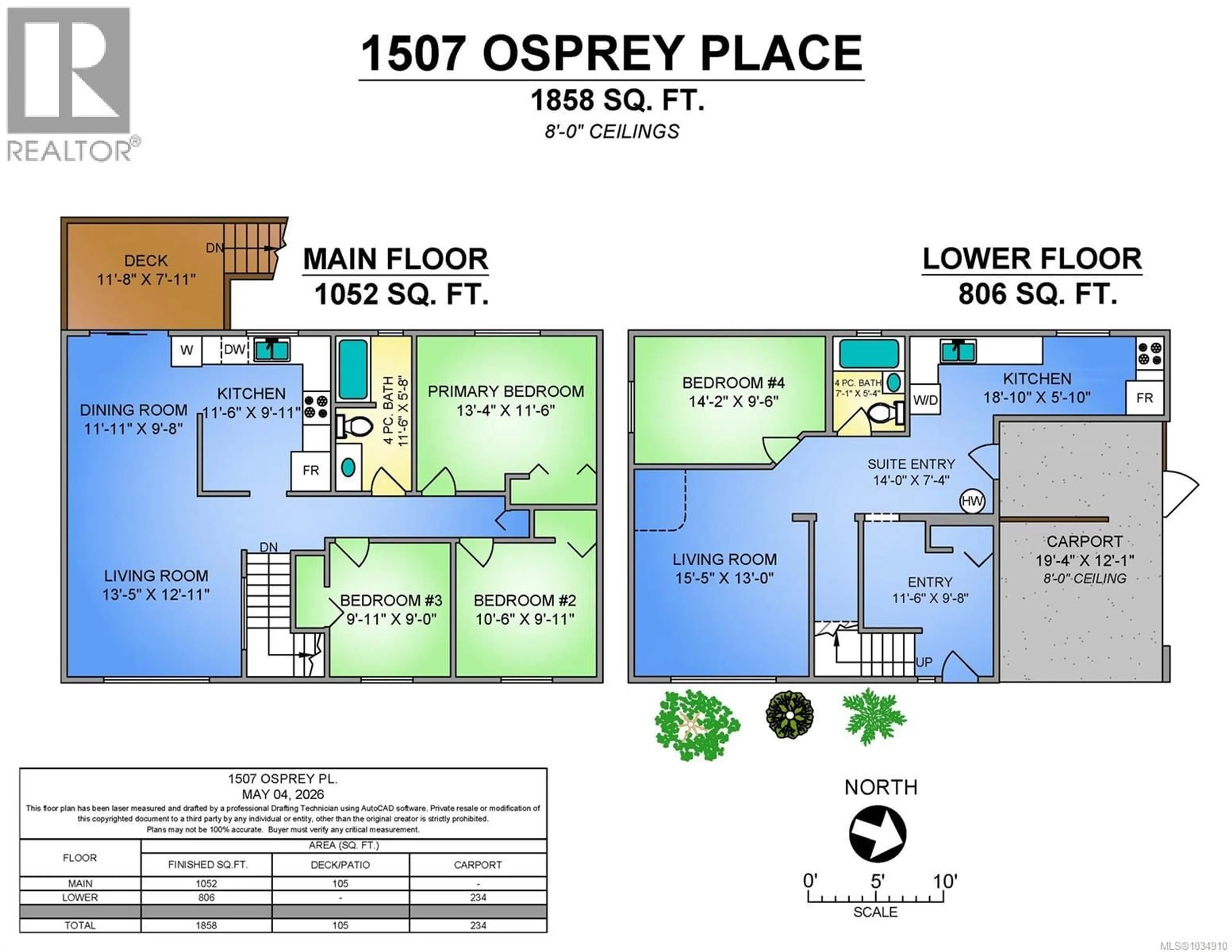 Floor plan for 1507 OSPREY PLACE, Courtenay British Columbia V9N7Y1